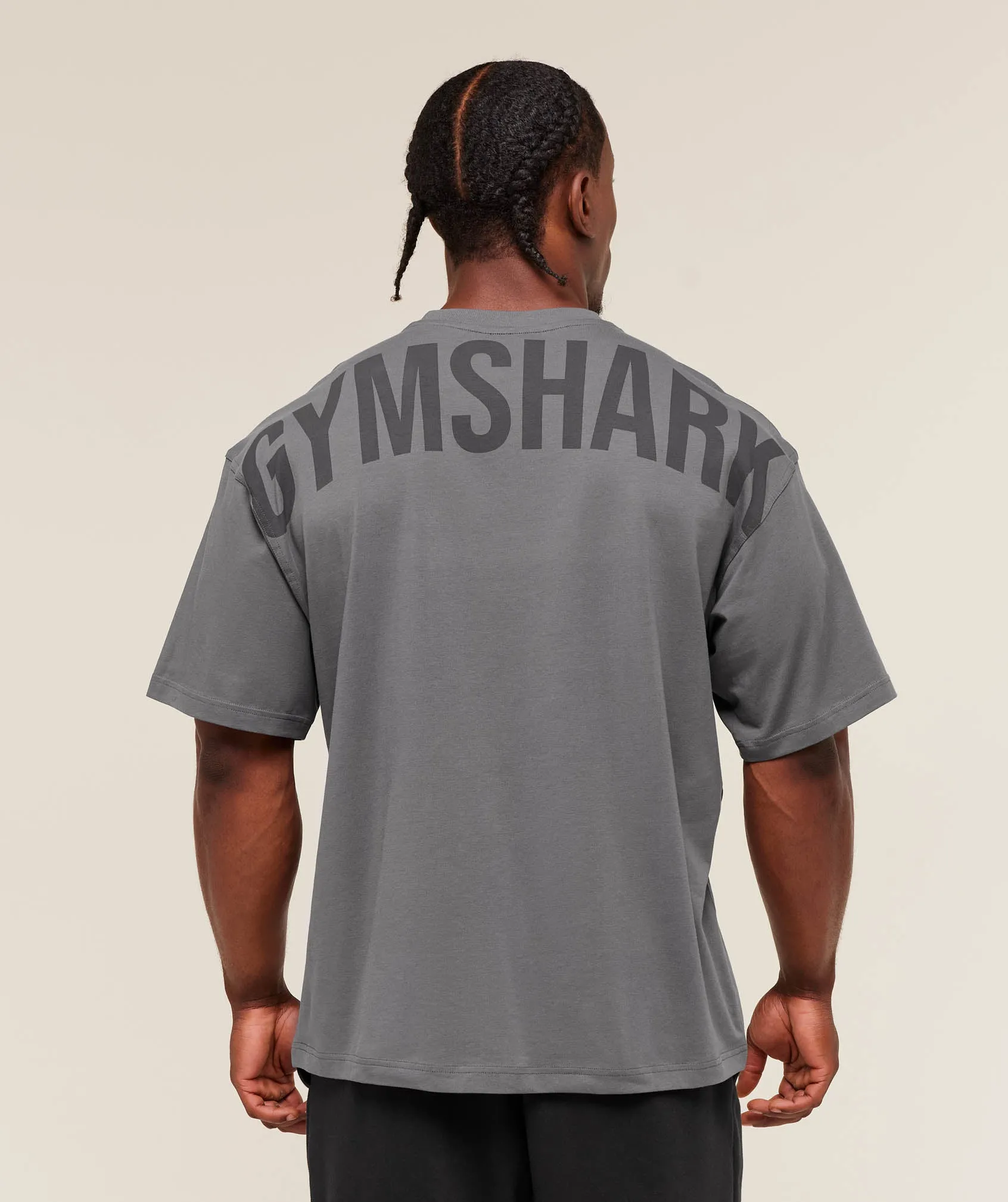 Gymshark Power T-Shirt - Dark Grey sold by Gymshark product image thumbnail 4