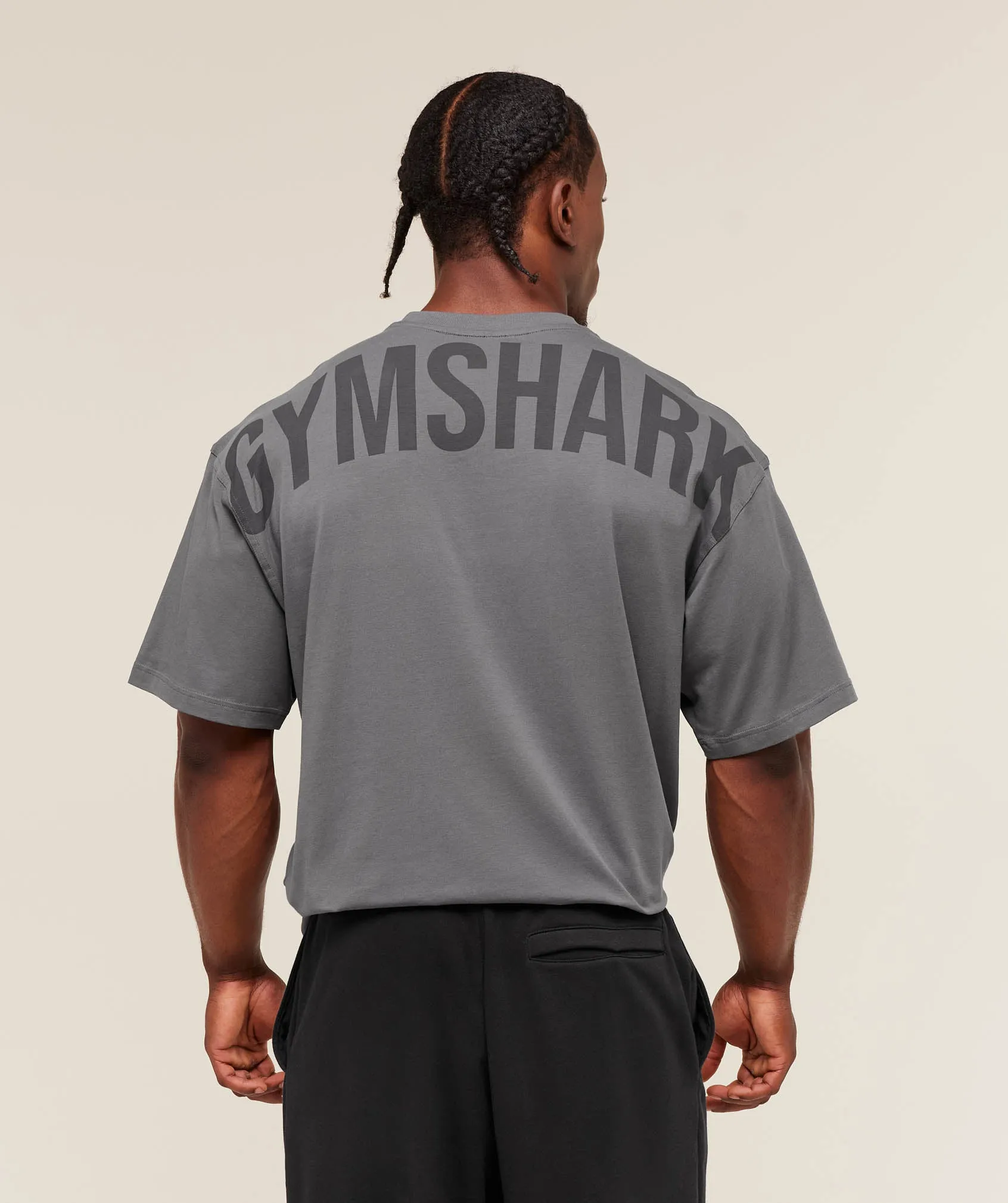 Gymshark Power T-Shirt - Dark Grey sold by Gymshark