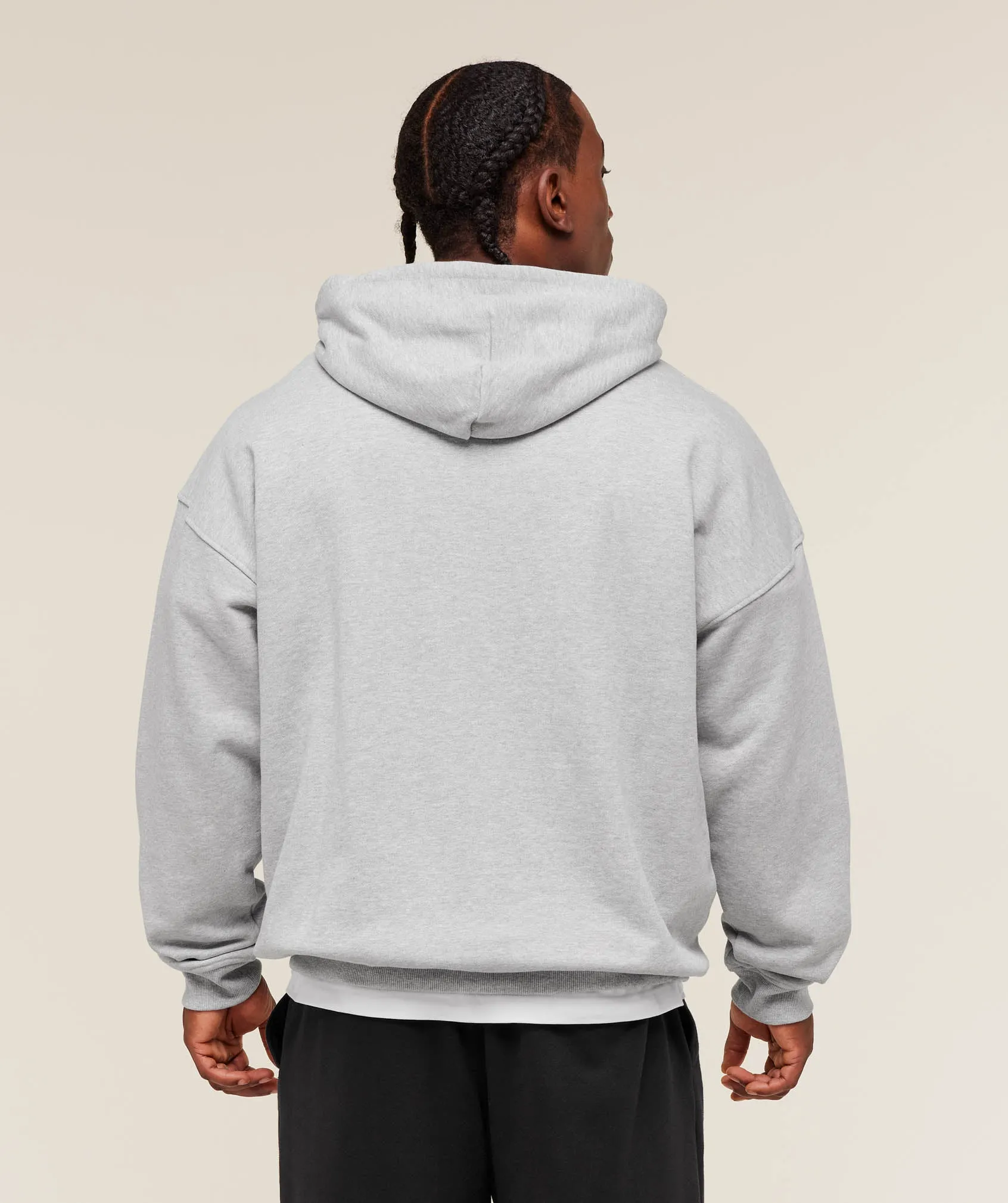 Gymshark Fade Graphic Zip Up Hoodie - Light Grey Core Marl sold by Gymshark product image thumbnail 2