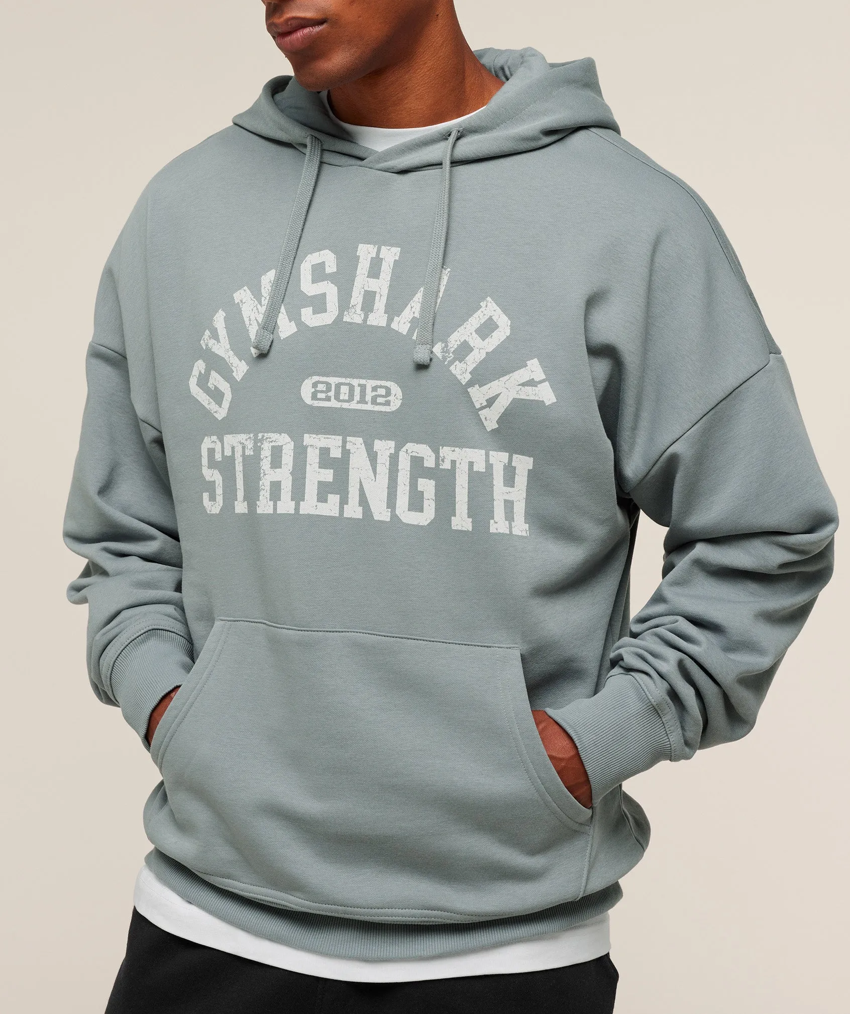 Gymshark 2012 Strength Hoodie - Denim Grey sold by Gymshark product image thumbnail 4