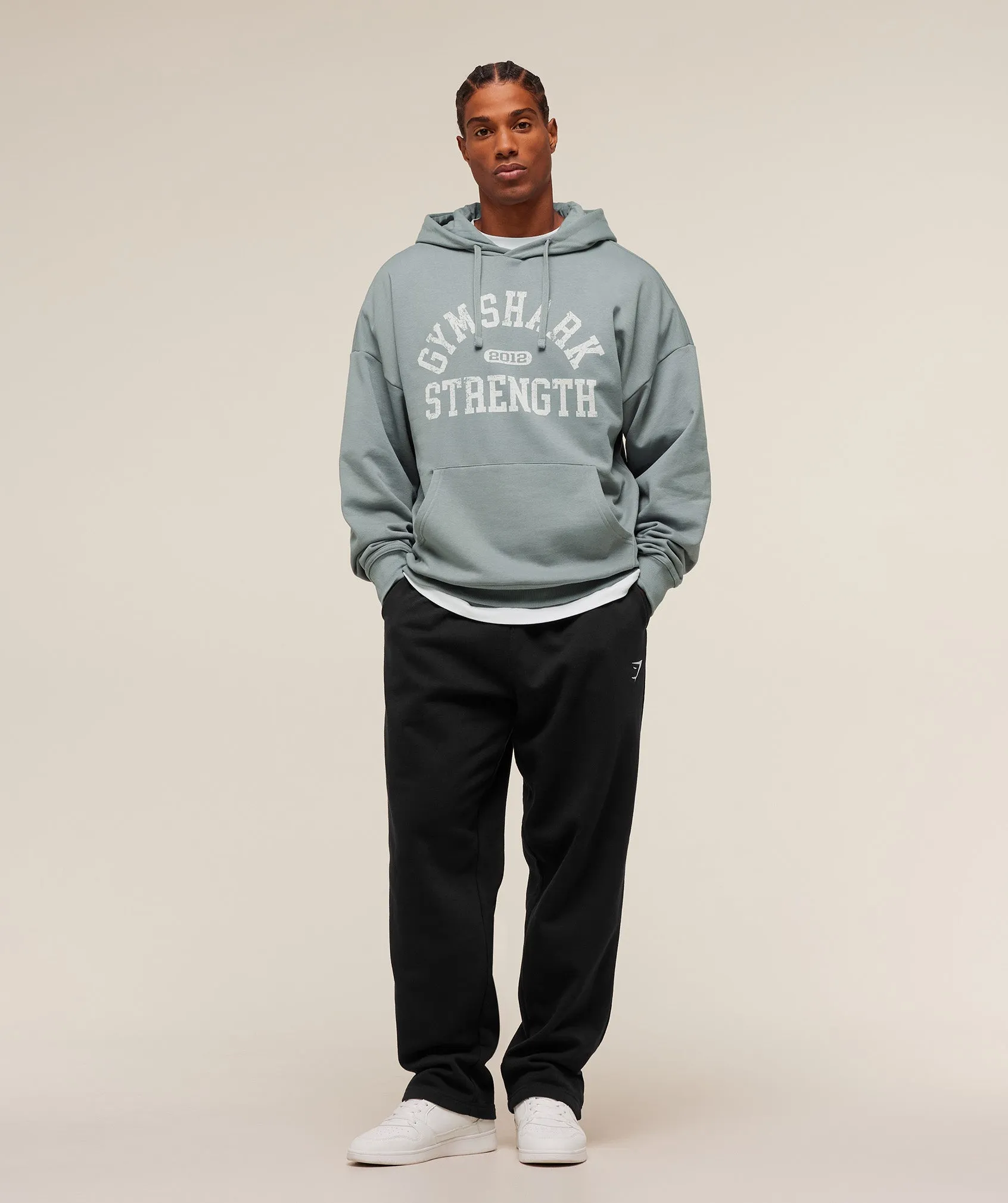 Gymshark 2012 Strength Hoodie - Denim Grey sold by Gymshark product image thumbnail 5