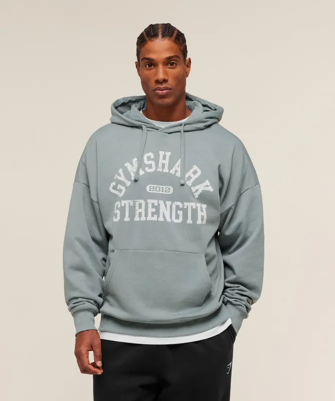 Gymshark 2012 Strength Hoodie - Denim Grey sold by Gymshark