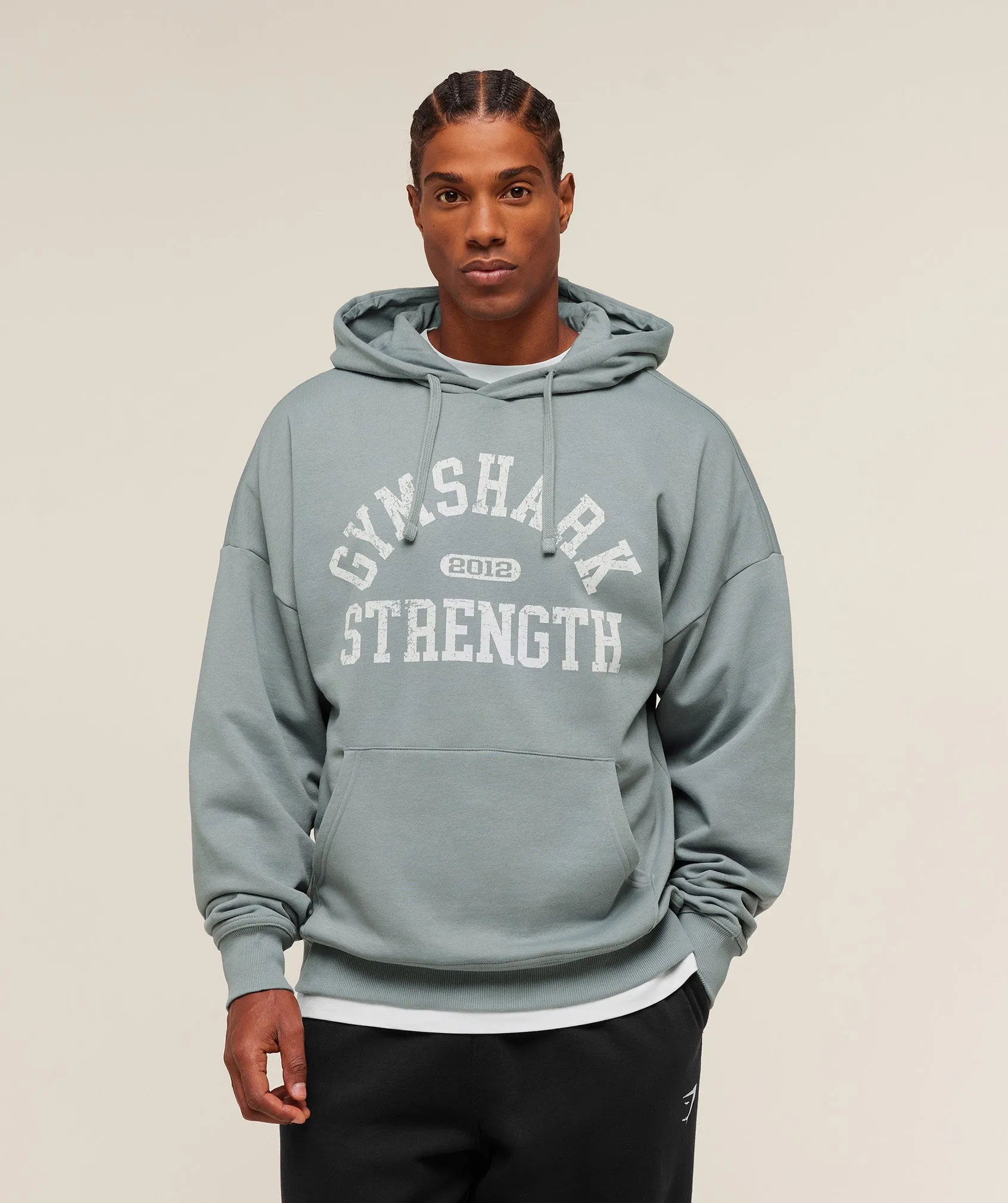 Gymshark 2012 Strength Hoodie - Denim Grey sold by Gymshark