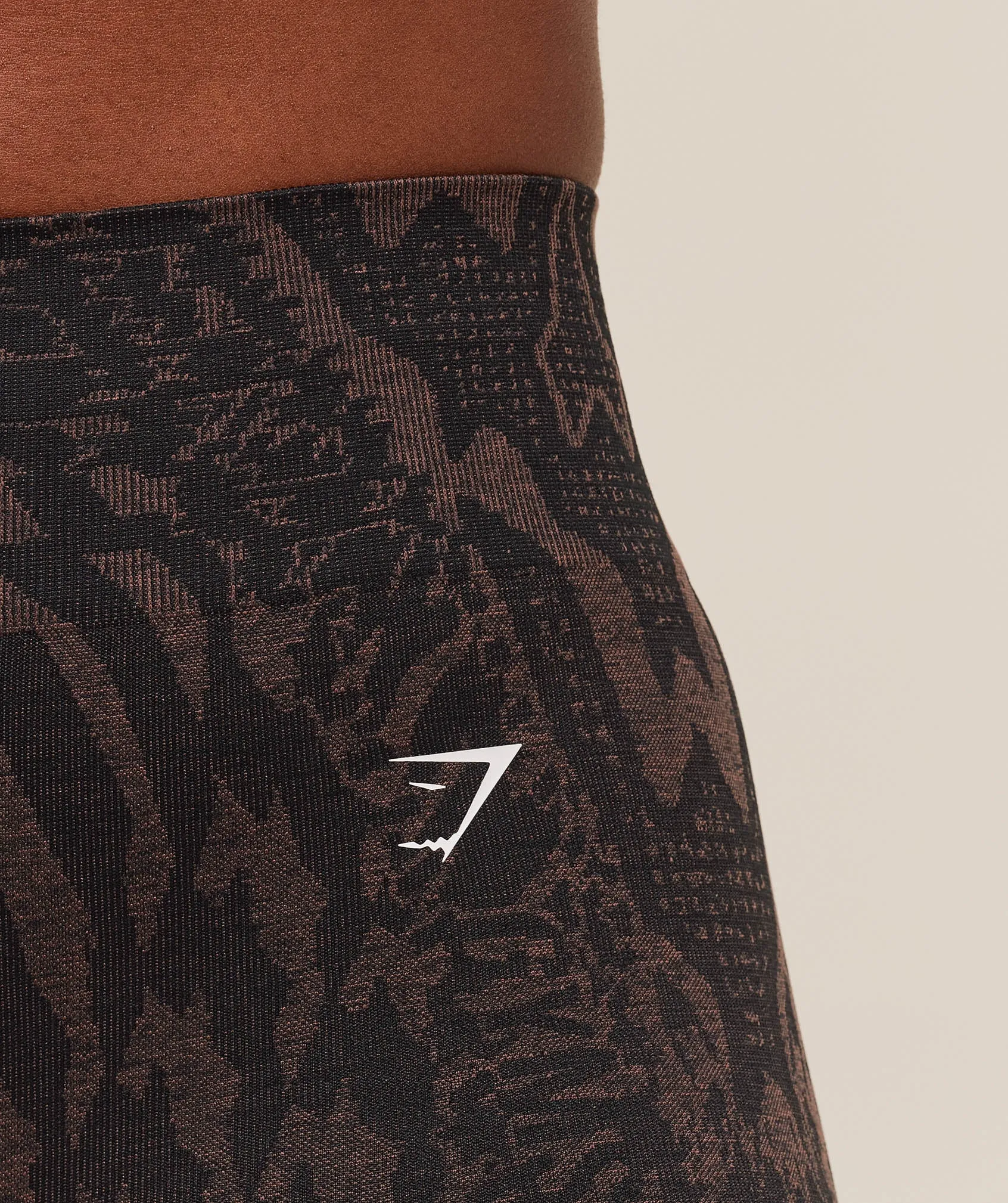 Gymshark Adapt Houndstooth Shorts - Black/Chestnut Pink sold by Gymshark product image thumbnail 5