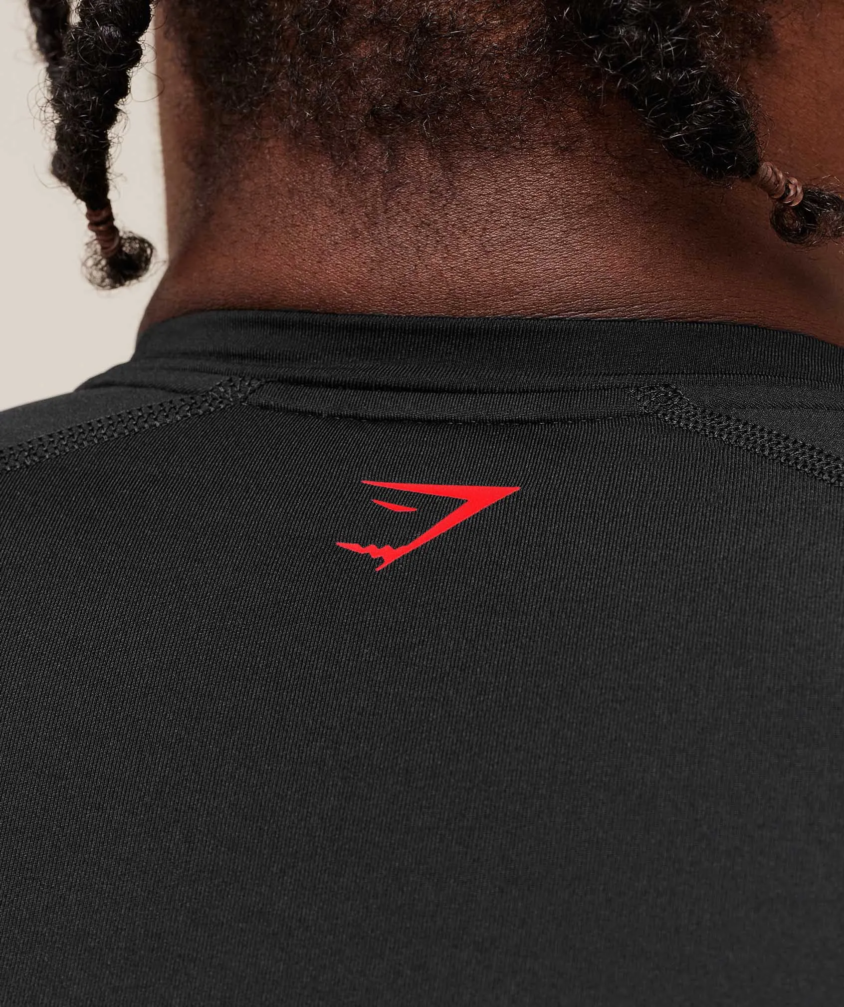 Gymshark Graphic Baselayer T-Shirt - Black sold by Gymshark product image thumbnail 5