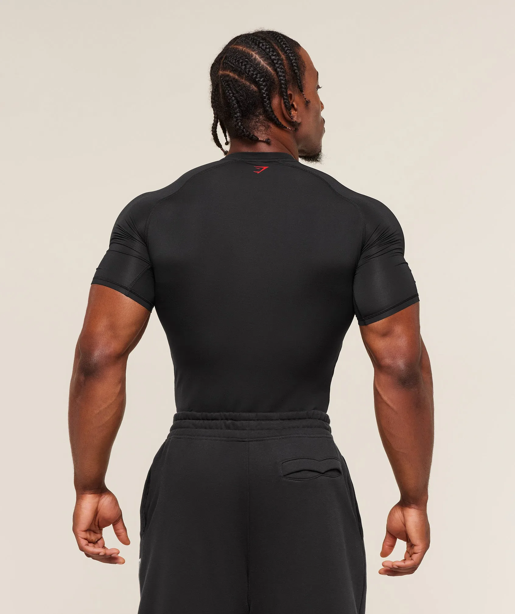 Gymshark Graphic Baselayer T-Shirt - Black sold by Gymshark product image thumbnail 2