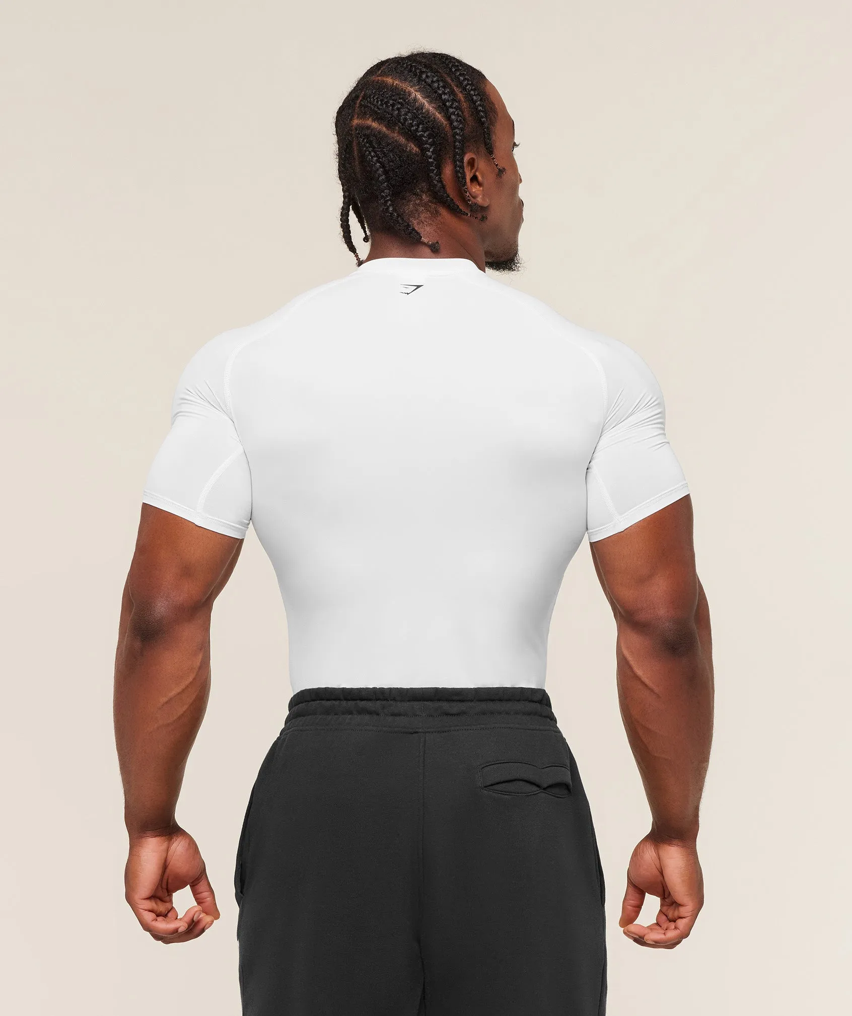 Gymshark Graphic Baselayer T-Shirt - White sold by Gymshark product image thumbnail 2