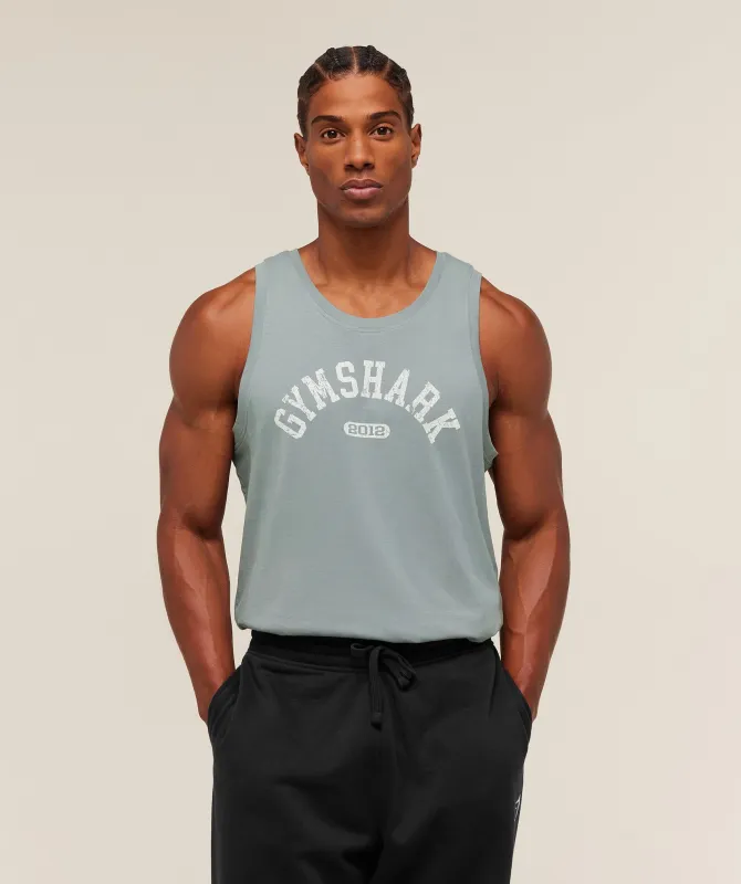 Gymshark 2012 Strength Tank - Denim Grey sold by Gymshark