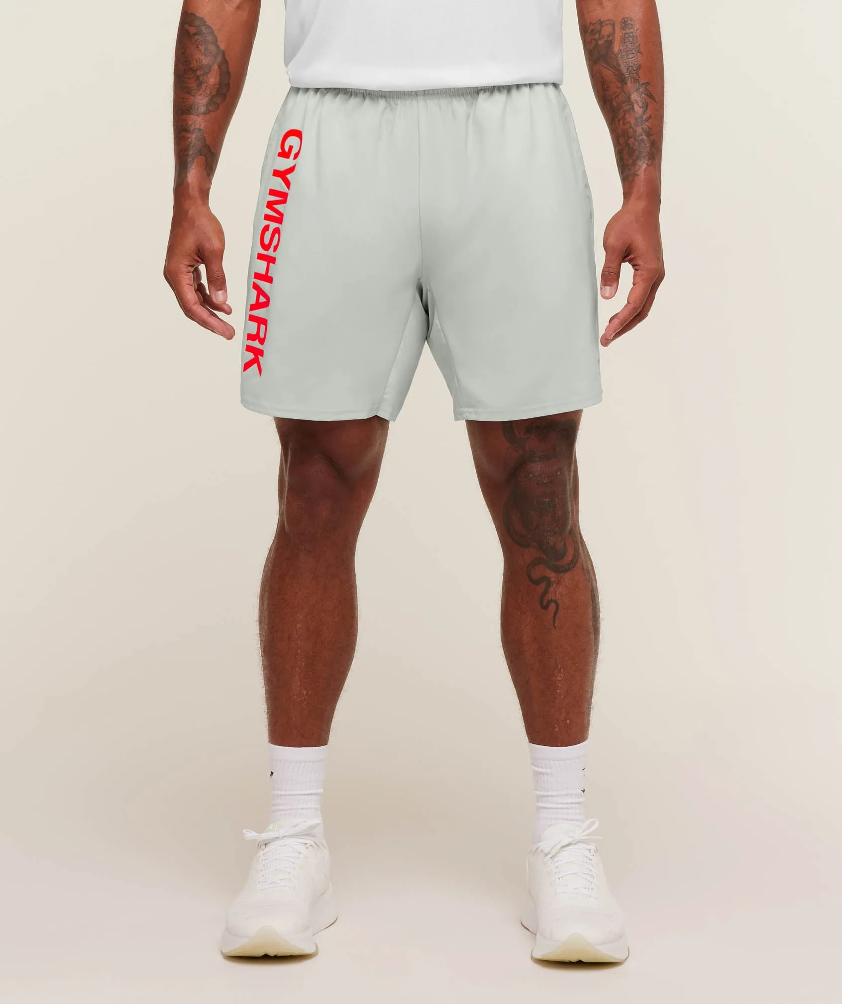 Gymshark Conditioning 7" Shorts - Light Grey sold by Gymshark product image thumbnail 3
