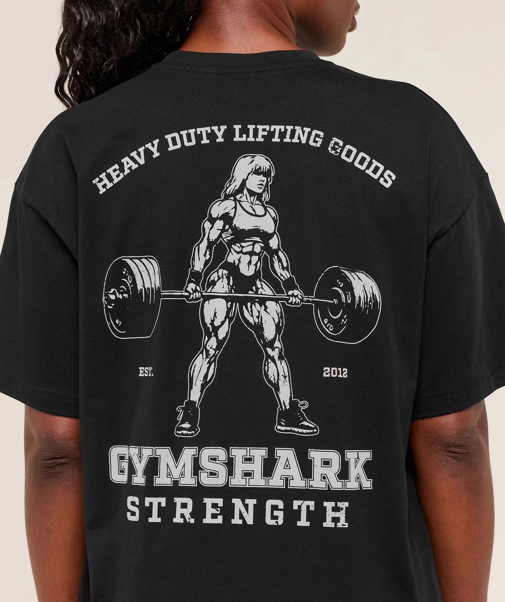 Gymshark Strength Graphic T-Shirt - Black sold by Gymshark product image thumbnail 4