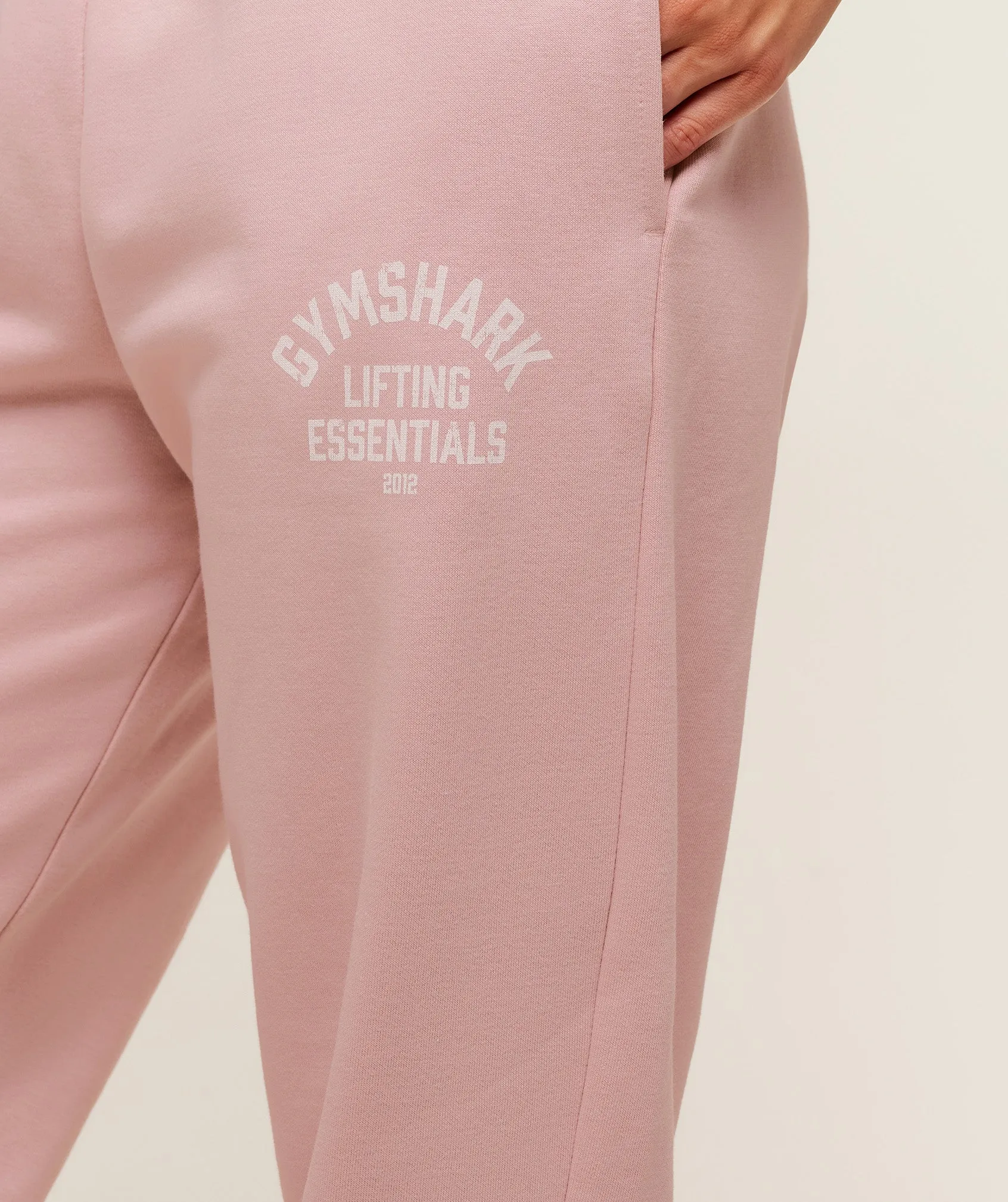 Gymshark Lifting Essentials Joggers - Cloud Pink sold by Gymshark product image thumbnail 5