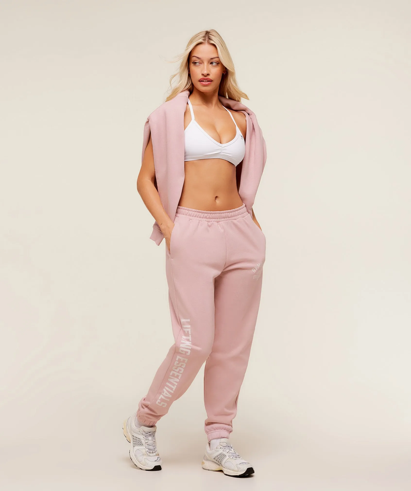 Gymshark Lifting Essentials Joggers - Cloud Pink sold by Gymshark product image thumbnail 4