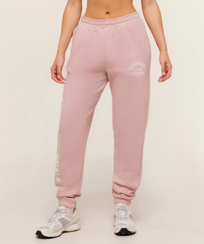 Gymshark Lifting Essentials Joggers - Cloud Pink sold by Gymshark