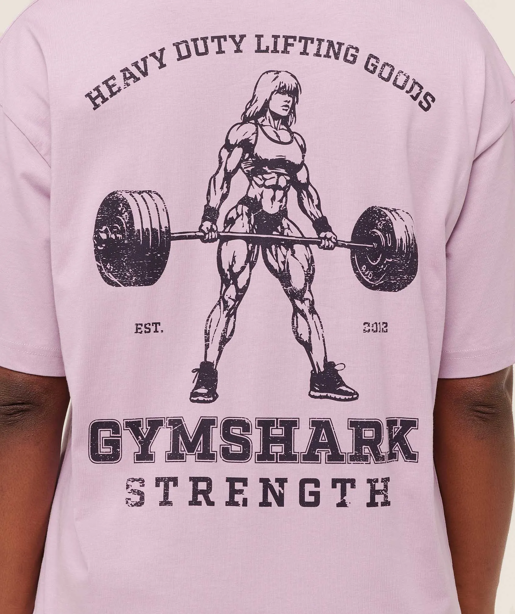 Gymshark Gymshark Strength Graphic T-Shirt - Warm Lilac sold by Gymshark product image thumbnail 5
