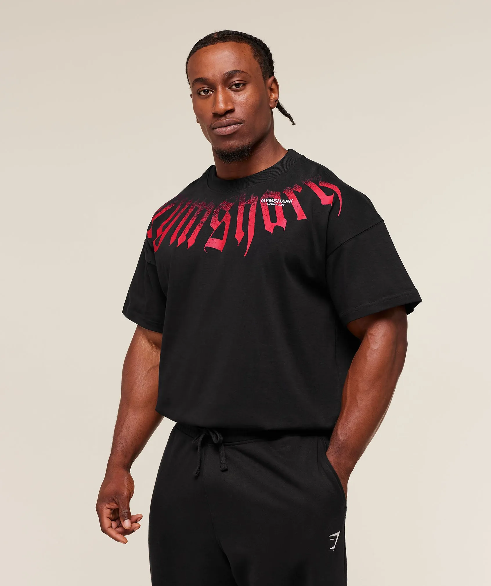 Gymshark Fade Graphic T-Shirt - GS Black sold by Gymshark product image thumbnail 4