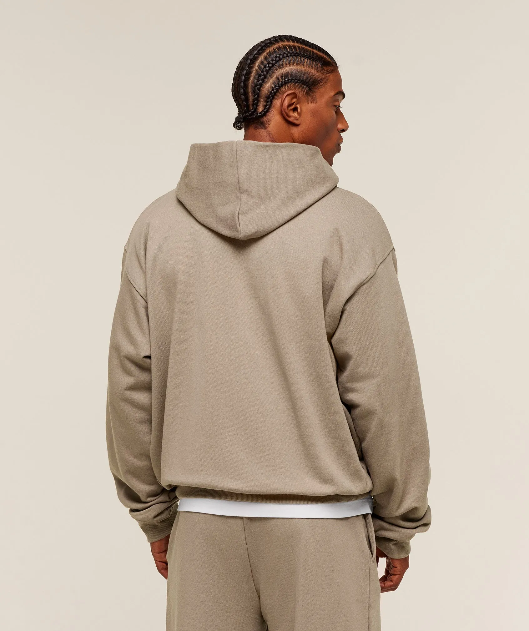Gymshark Embossed Boxy Hoodie - Lifestyle Brown sold by Gymshark product image thumbnail 2
