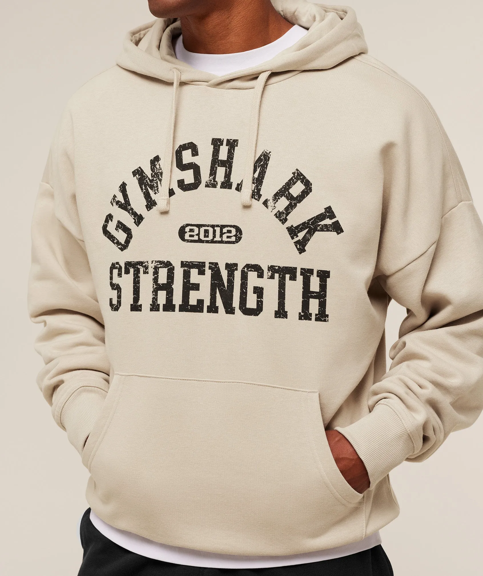 Gymshark 2012 Strength Hoodie - Pebble Grey sold by Gymshark product image thumbnail 4