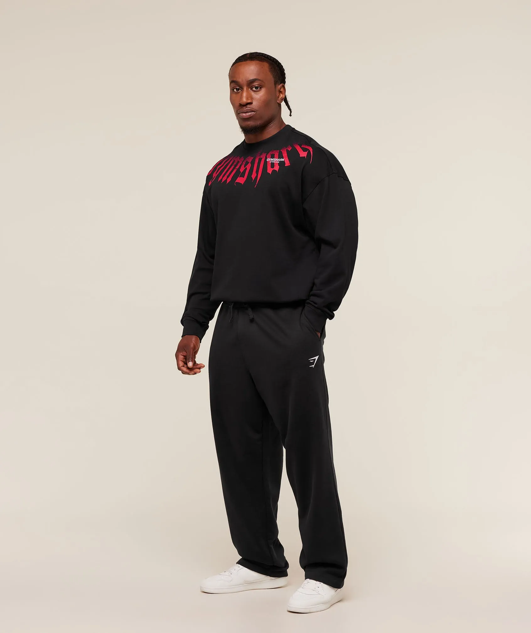 Gymshark Fade Graphic Long Sleeve T-Shirt - GS Black sold by Gymshark product image thumbnail 3