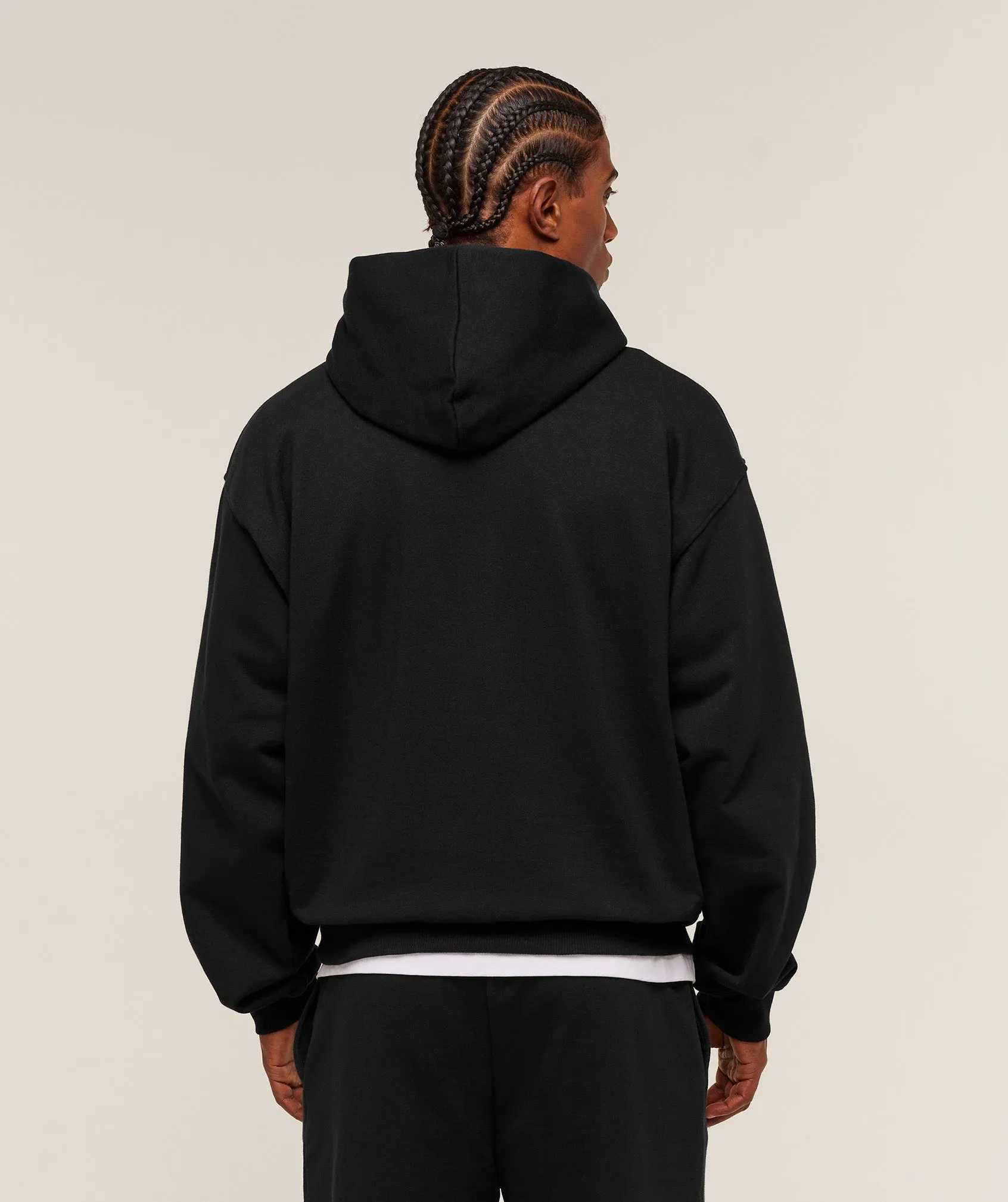 Gymshark Embossed Boxy Hoodie - Black sold by Gymshark product image thumbnail 2