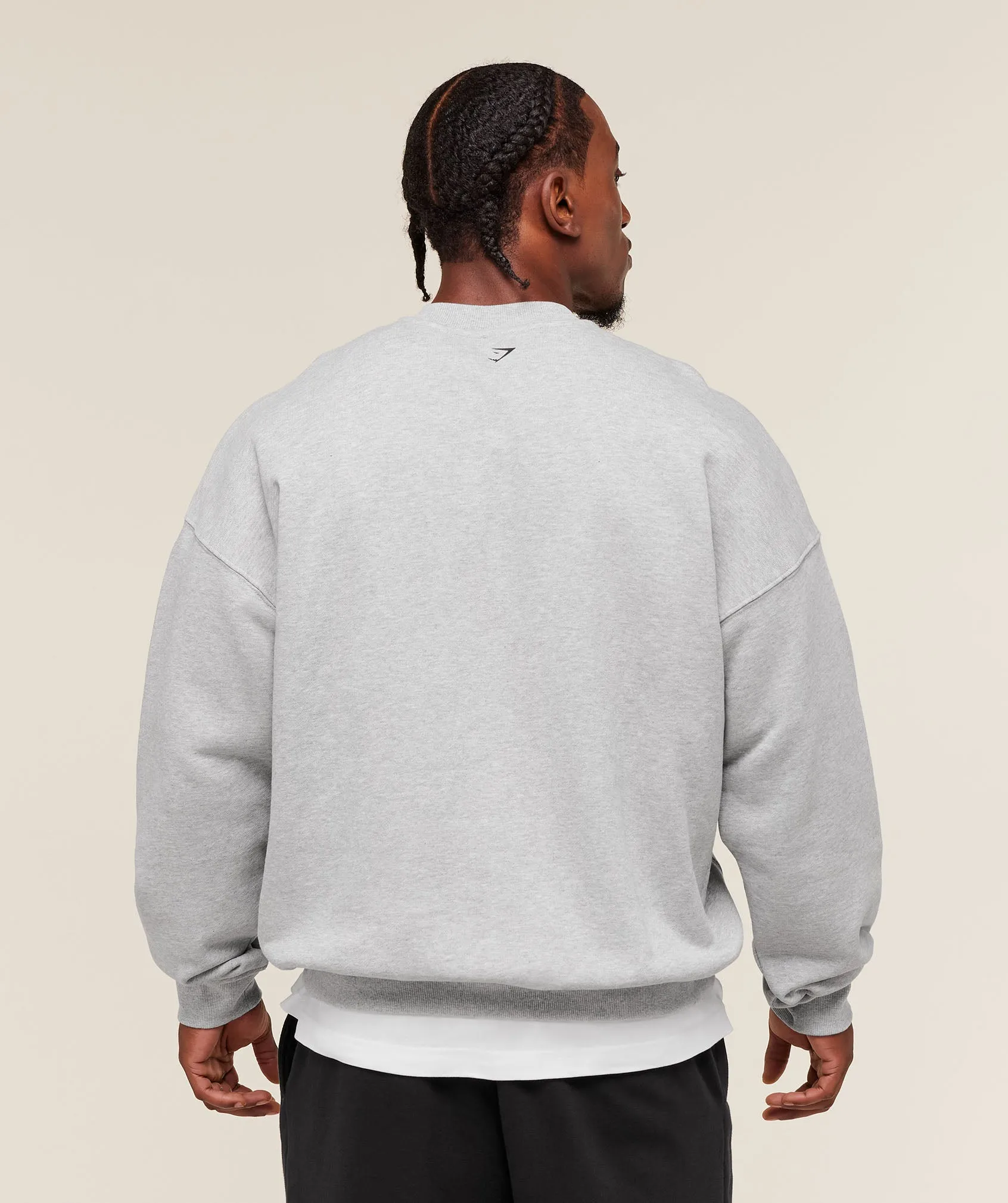Gymshark Fade Graphic Crew - Light Grey Core Marl sold by Gymshark product image thumbnail 2
