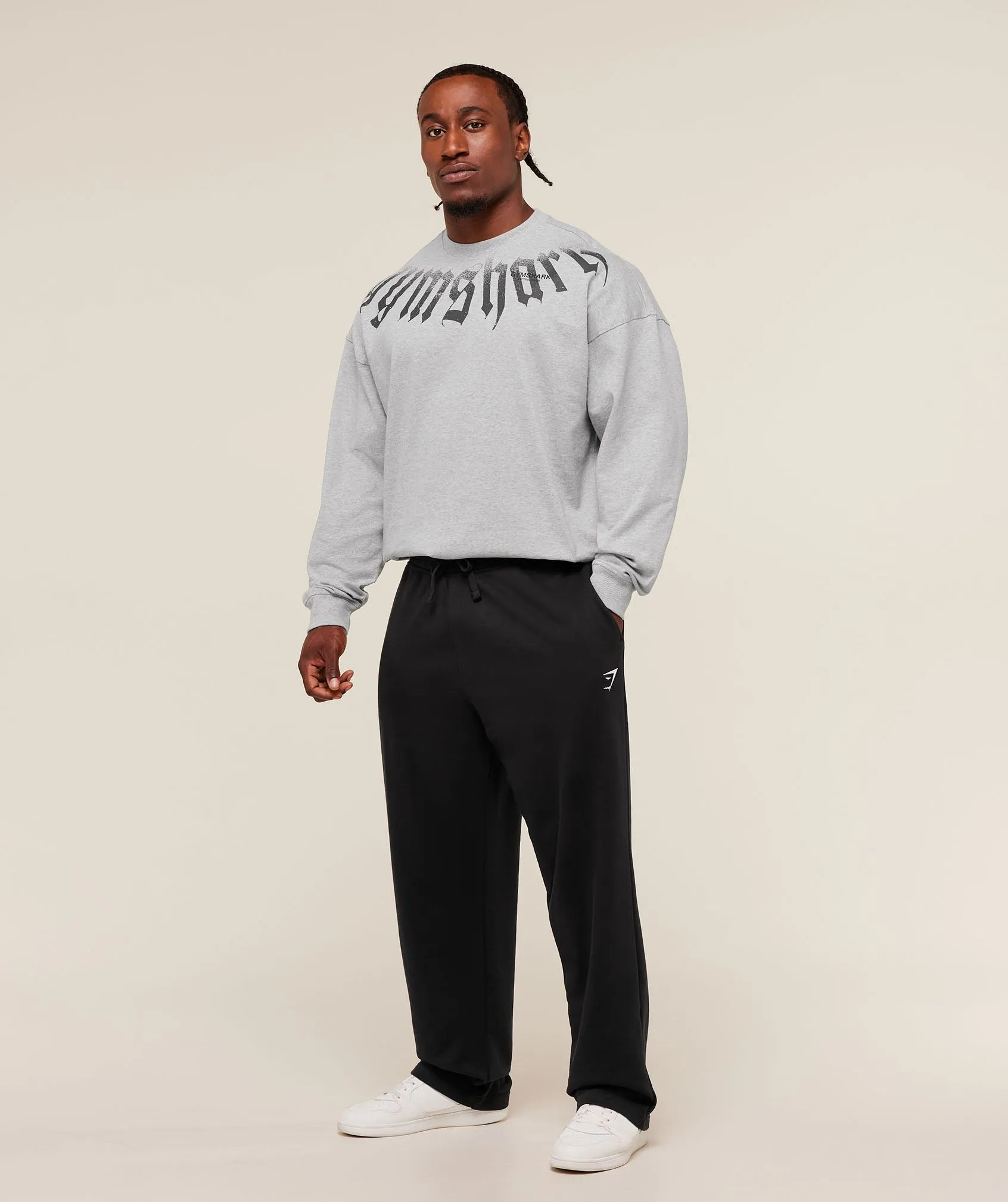 Gymshark Fade Graphic Crew - Light Grey Core Marl sold by Gymshark product image thumbnail 4
