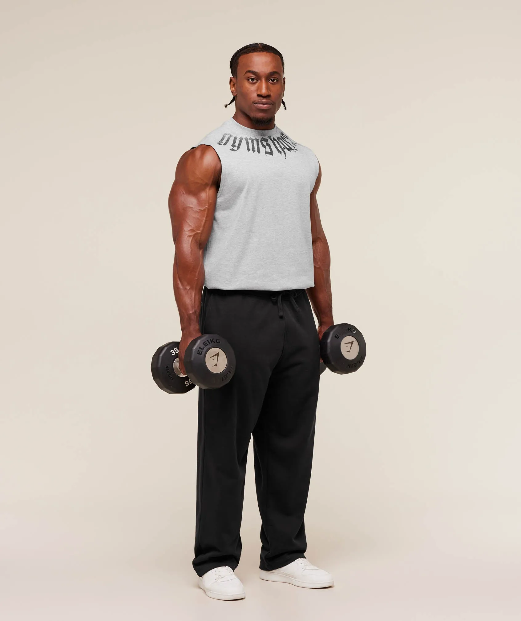 Gymshark Fade Graphic Tank - Light Grey Core Marl sold by Gymshark product image thumbnail 5