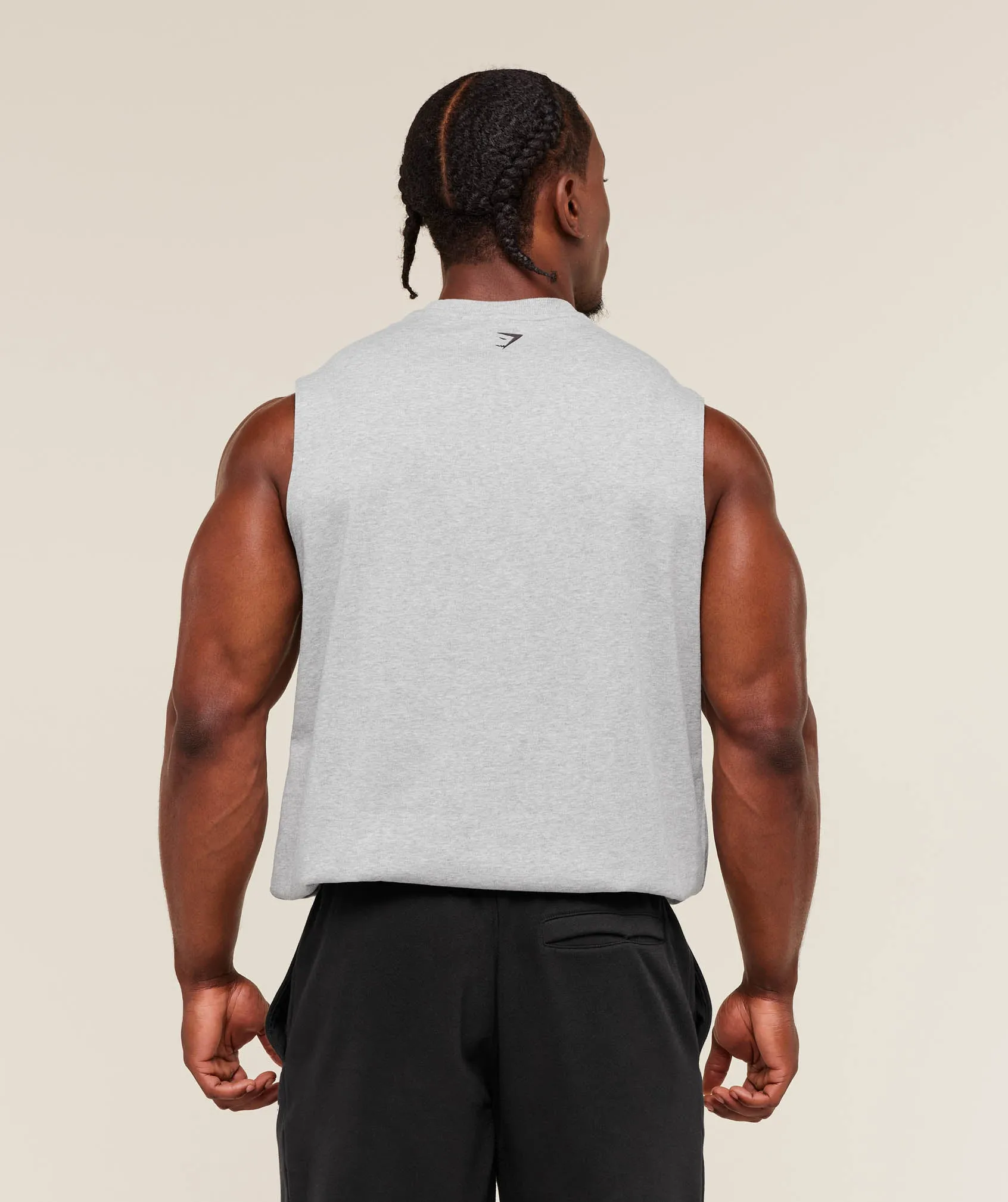 Gymshark Fade Graphic Tank - Light Grey Core Marl sold by Gymshark product image thumbnail 2