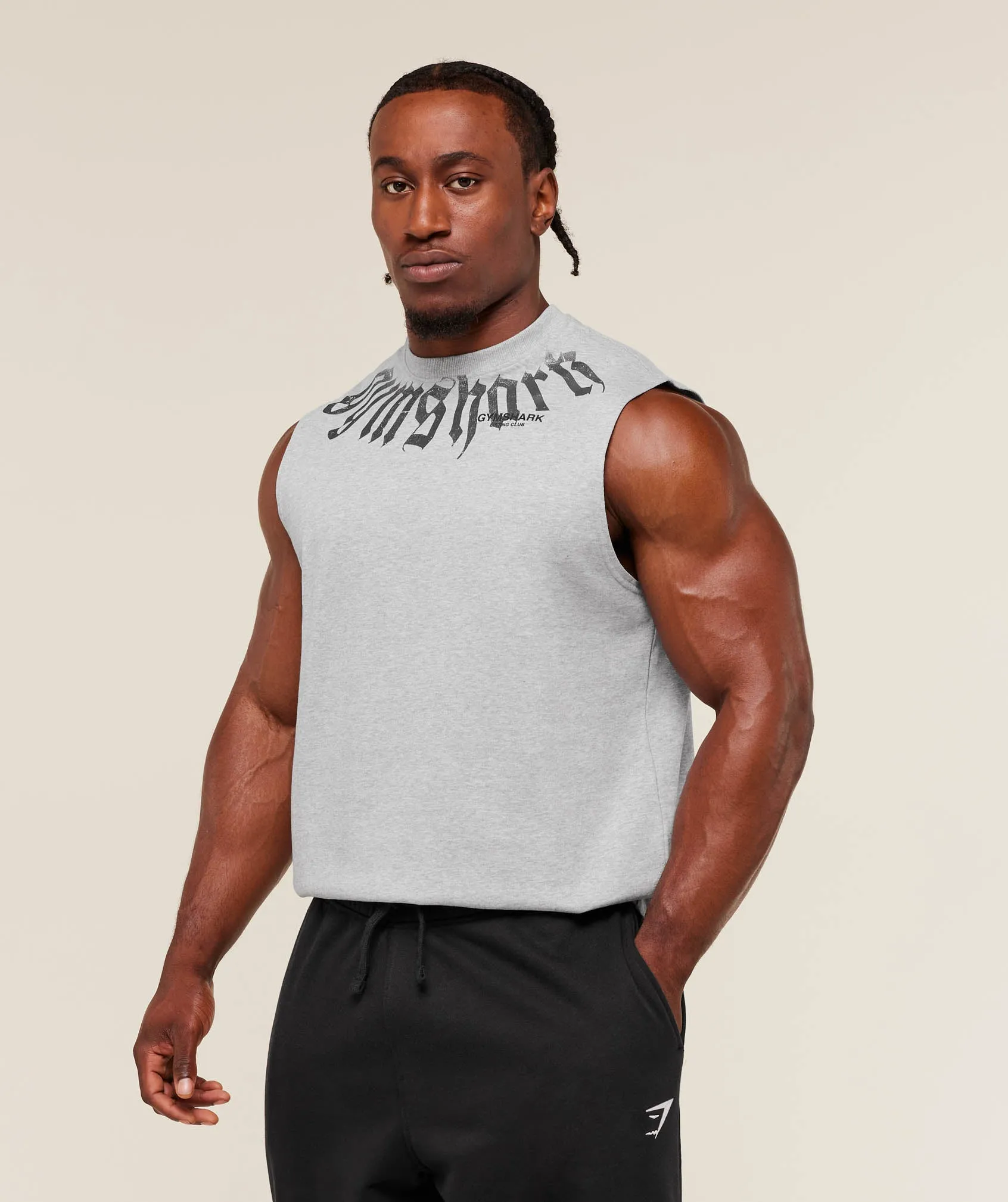Gymshark Fade Graphic Tank - Light Grey Core Marl sold by Gymshark product image thumbnail 3