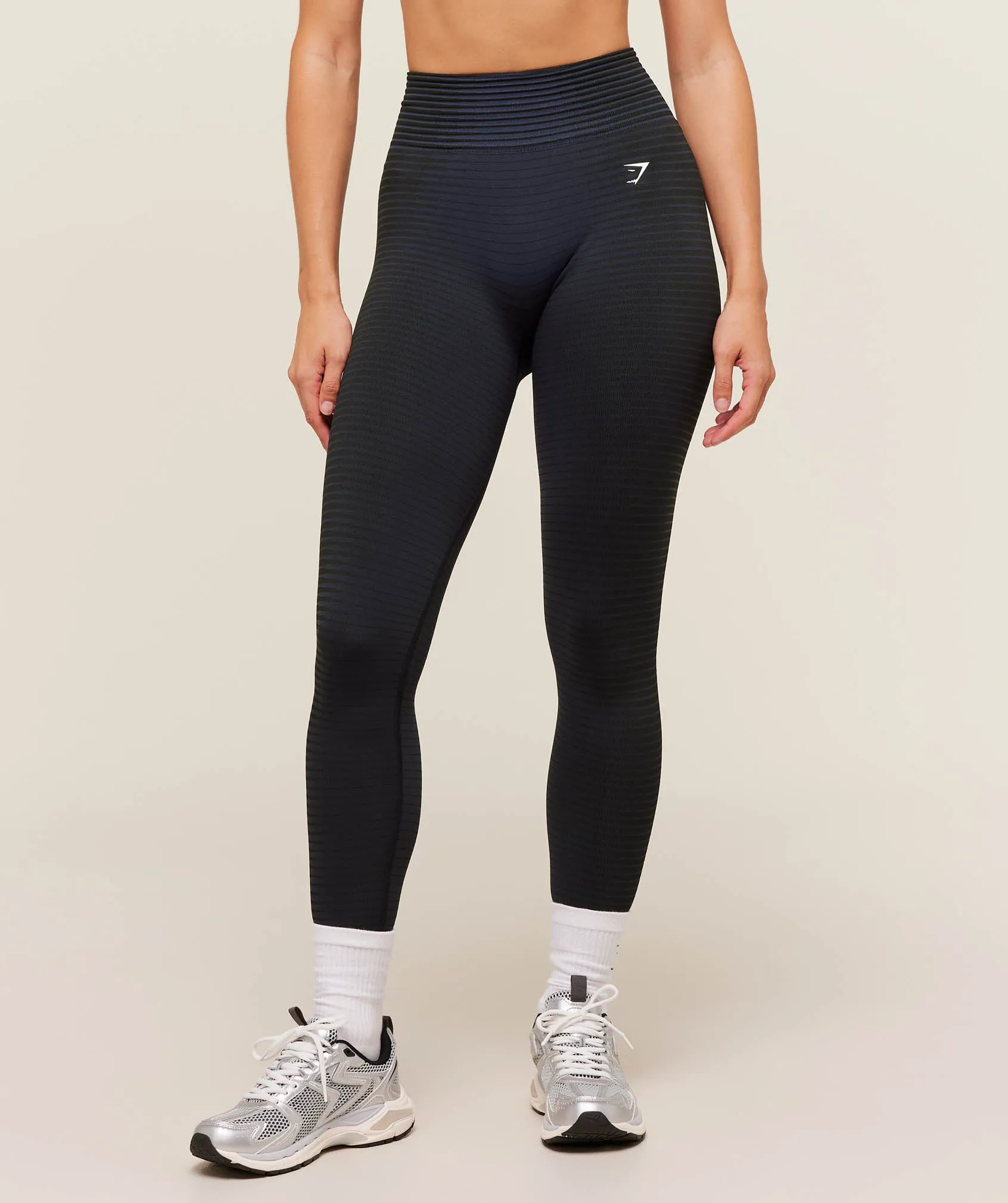 Gymshark Sport Seamless Leggings - Heavy Blue/Black sold by Gymshark