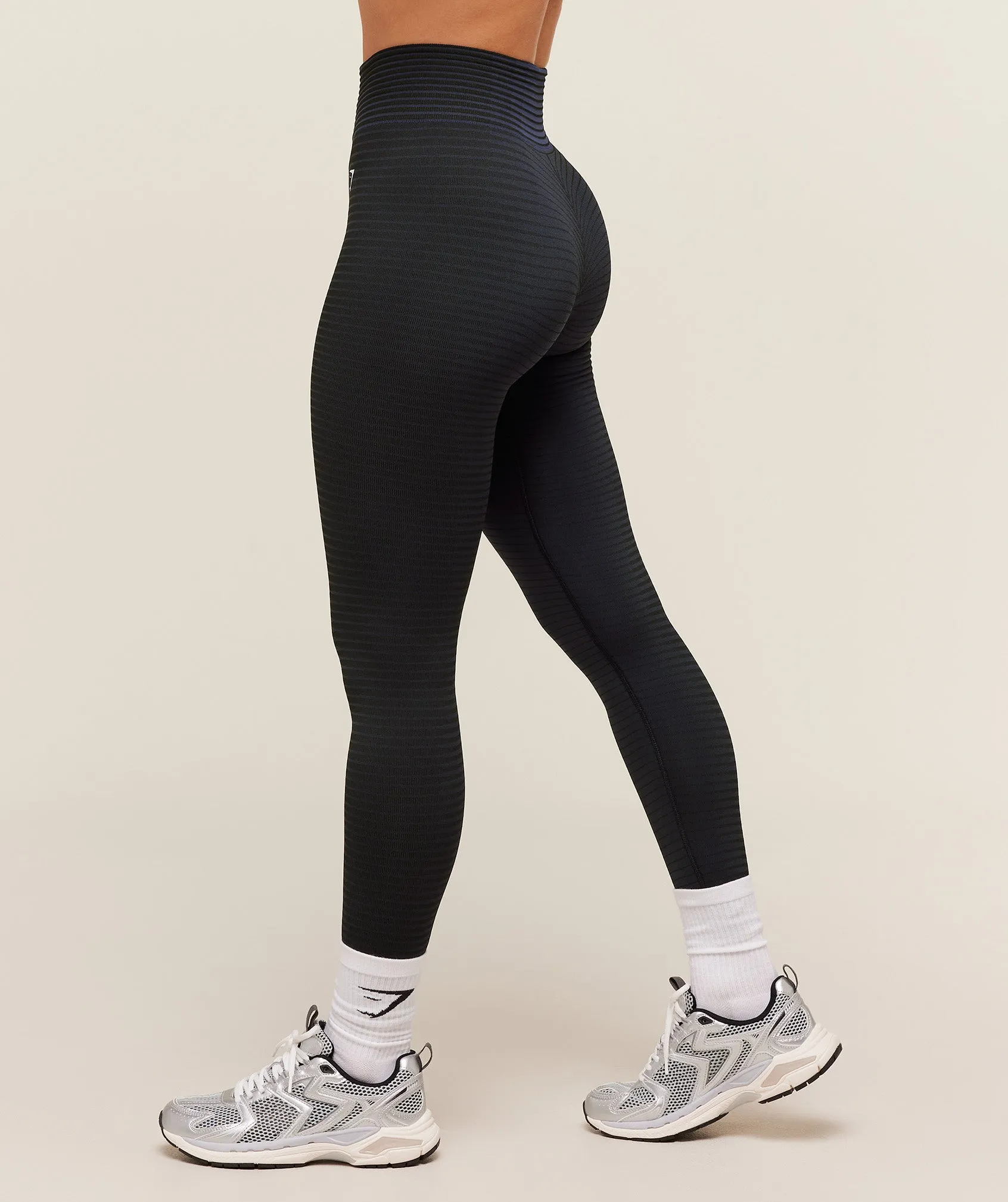 Gymshark Sport Seamless Leggings - Heavy Blue/Black sold by Gymshark product image thumbnail 3