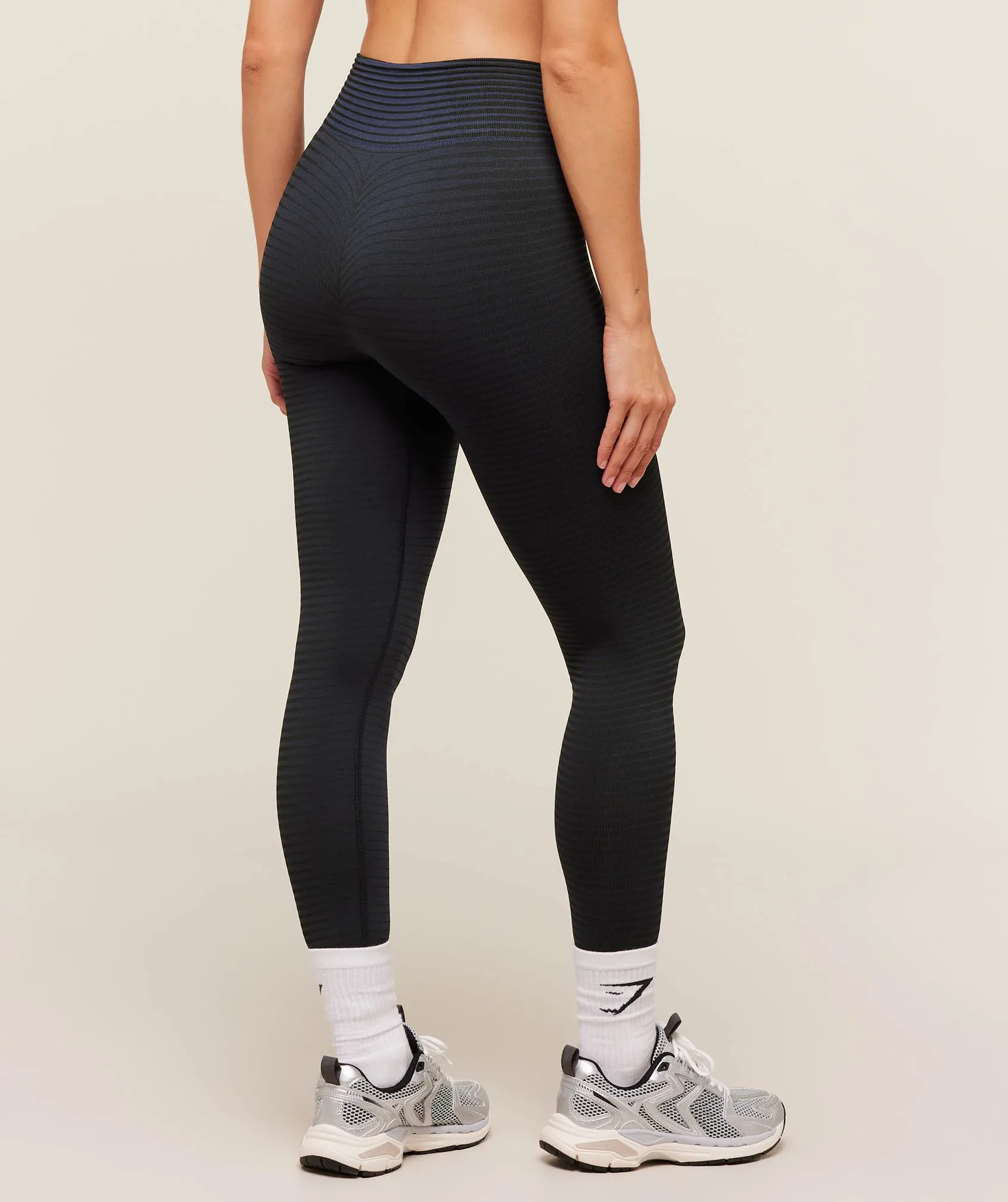 Gymshark Sport Seamless Leggings - Heavy Blue/Black sold by Gymshark product image thumbnail 2
