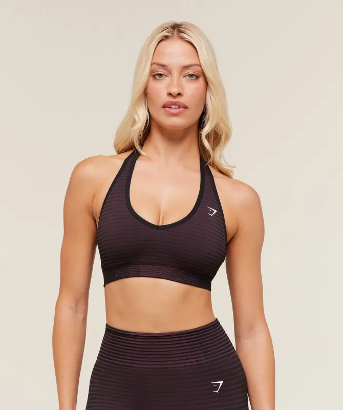 Gymshark Sport Seamless Sports Bra - Reset Pink/Black sold by Gymshark