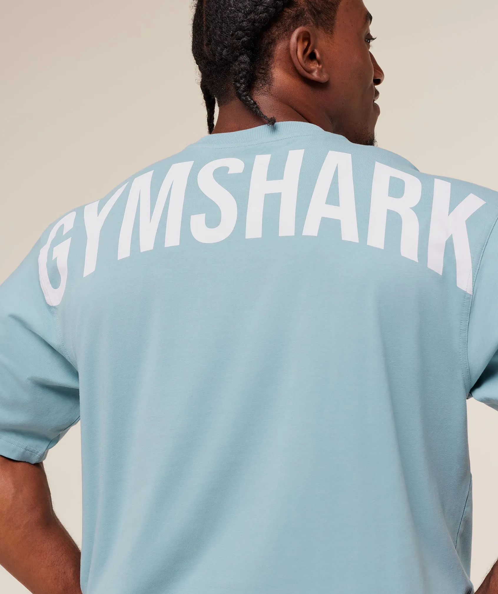 Gymshark Power T-Shirt - Bench Blue sold by Gymshark product image thumbnail 4