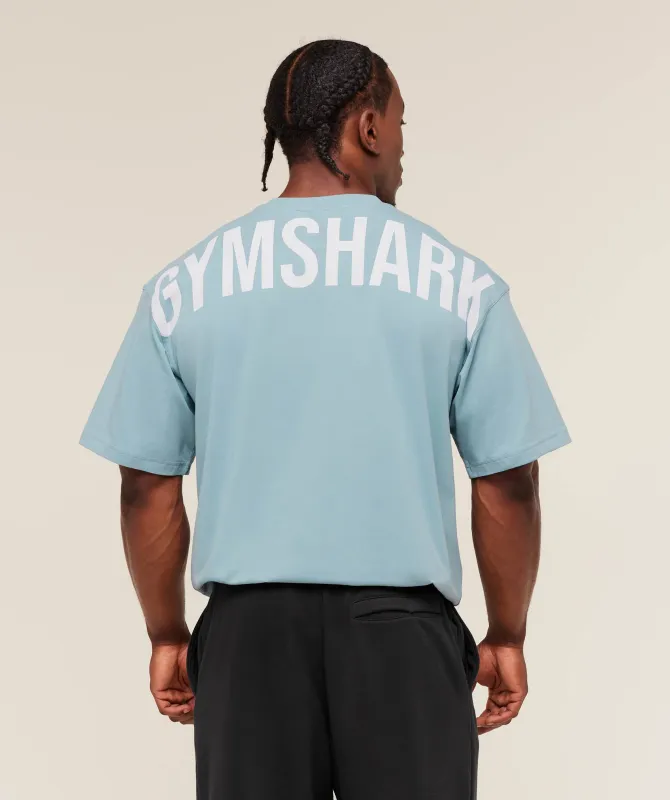 Gymshark Power T-Shirt - Bench Blue sold by Gymshark