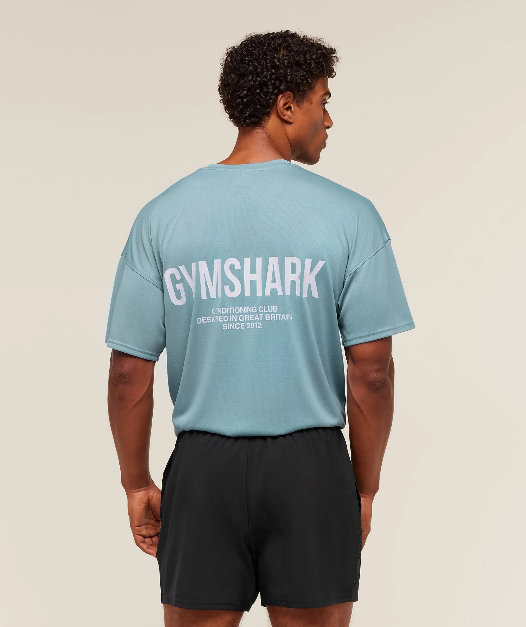 Gymshark Conditioning Club Oversized T-Shirt - Bench Blue sold by Gymshark product image thumbnail 2