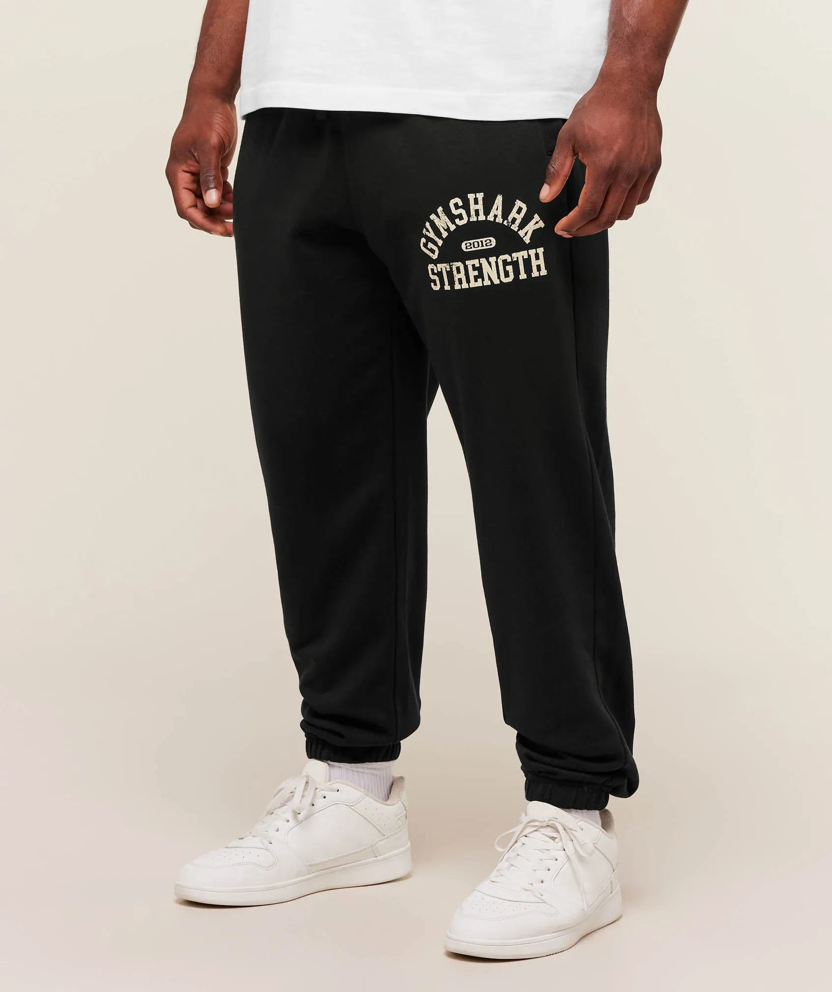 Gymshark 2012 Strength Joggers - Black sold by Gymshark product image thumbnail 3