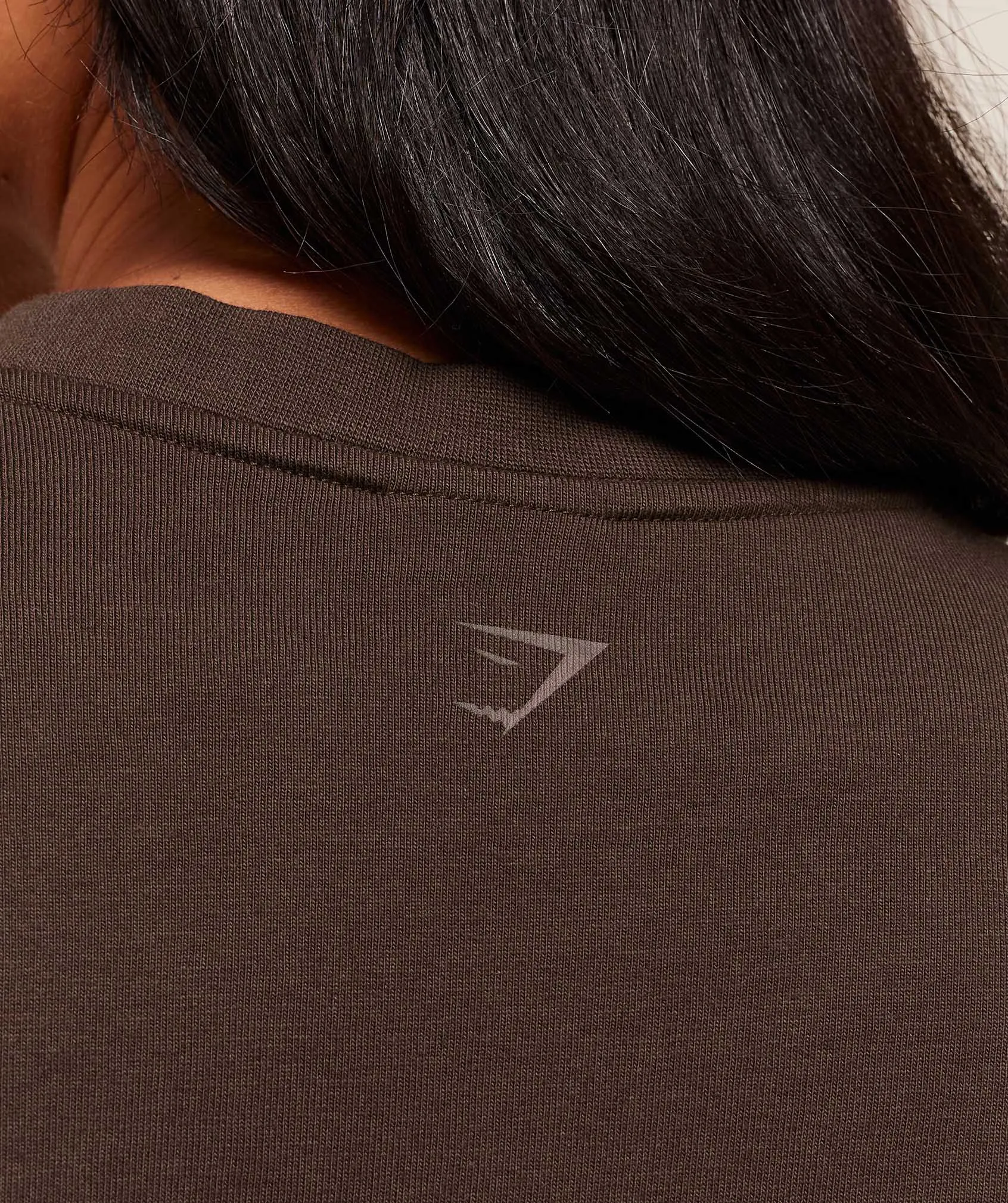 Gymshark Embossed Graphic Oversized T-Shirt - Archive Brown sold by Gymshark product image thumbnail 4