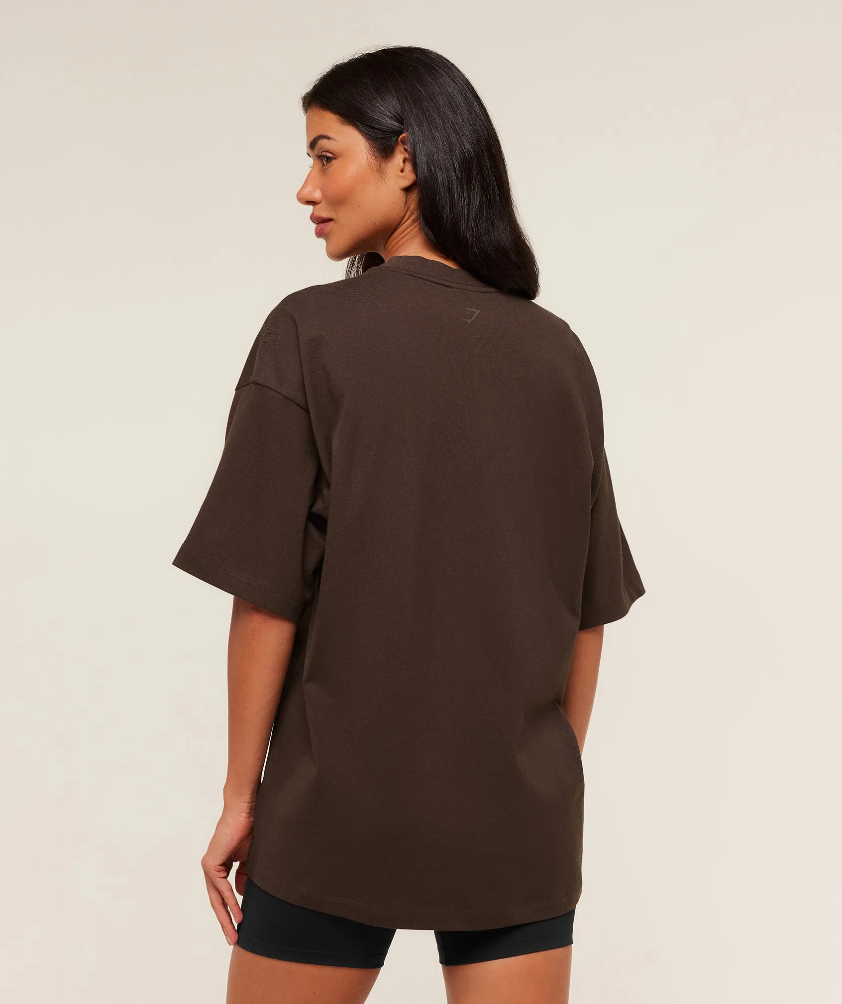 Gymshark Embossed Graphic Oversized T-Shirt - Archive Brown sold by Gymshark product image thumbnail 2