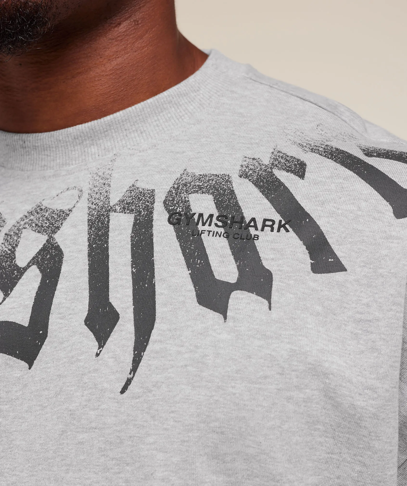 Gymshark Fade Graphic Long Sleeve T-Shirt - Light Grey Core Marl sold by Gymshark product image thumbnail 4