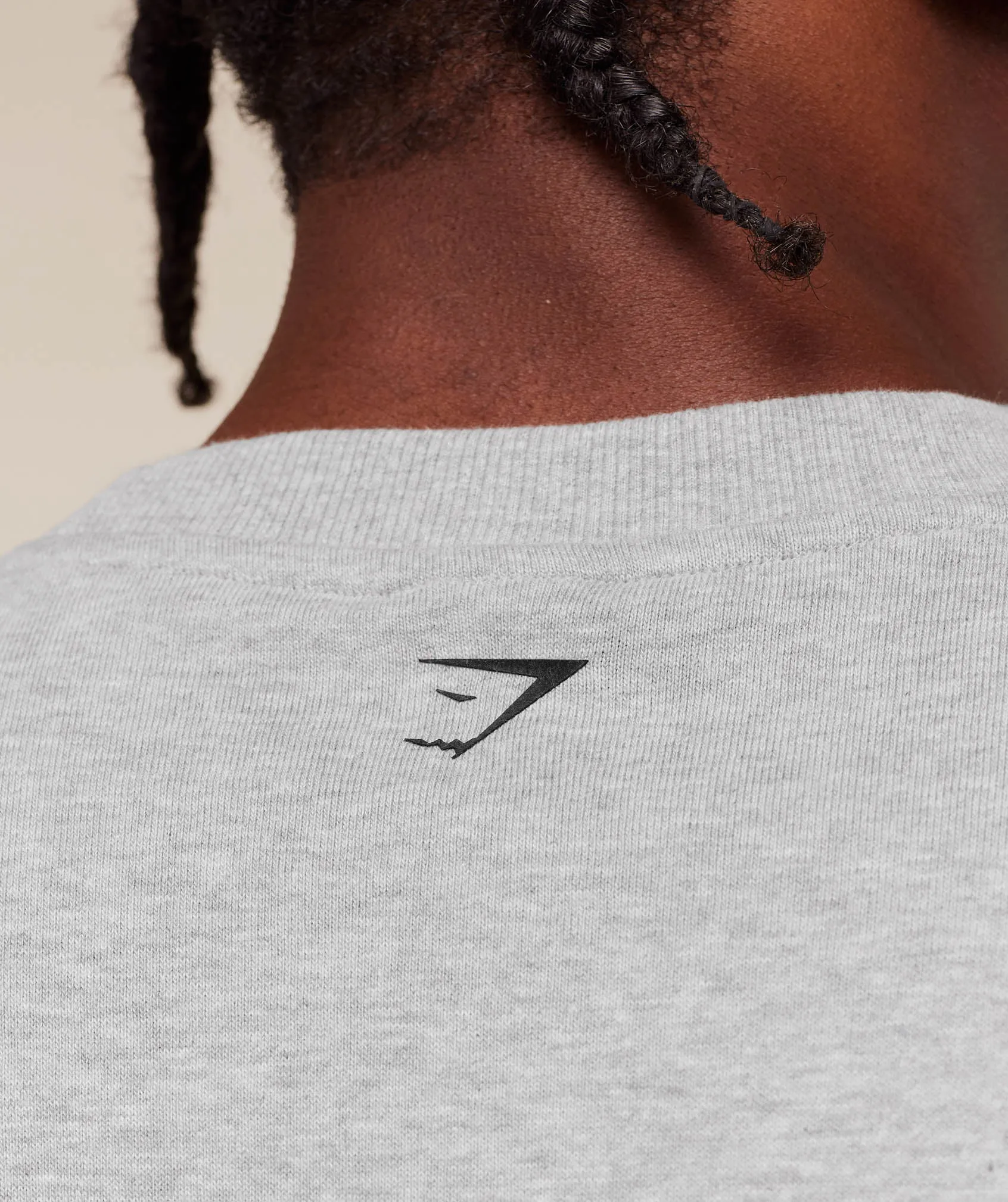 Gymshark Fade Graphic Long Sleeve T-Shirt - Light Grey Core Marl sold by Gymshark product image thumbnail 5