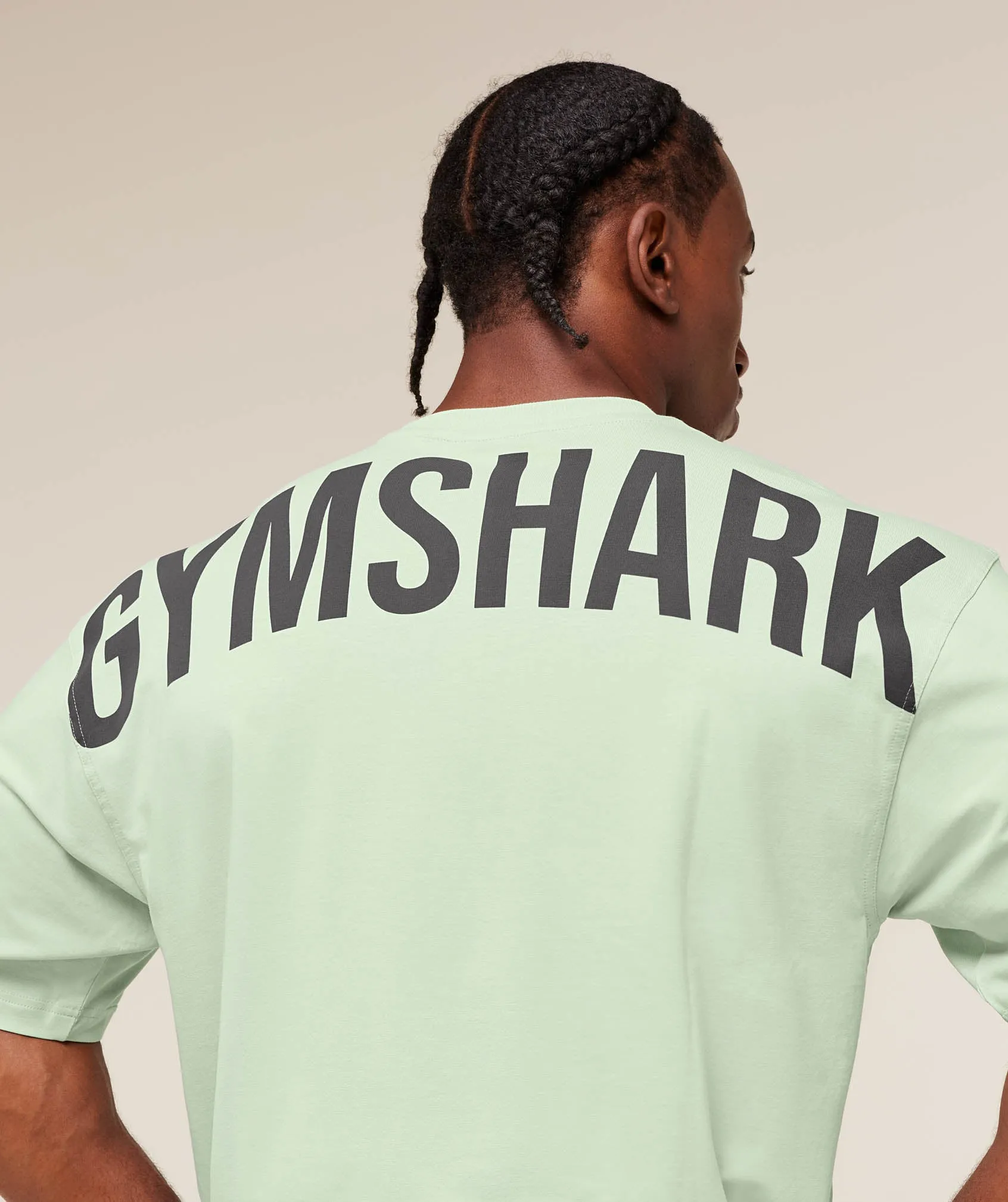 Gymshark Power T-Shirt - Clay Green sold by Gymshark product image thumbnail 4