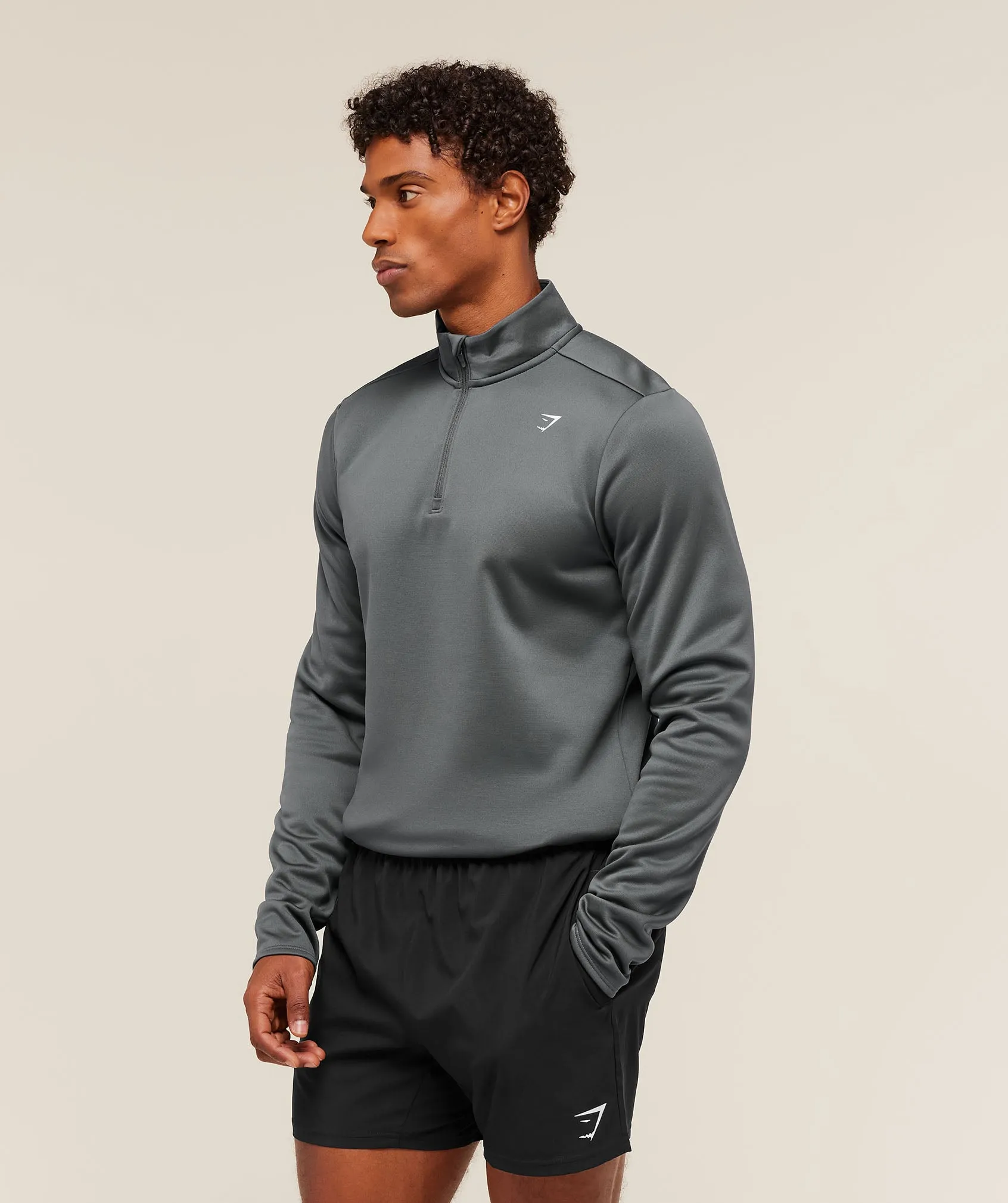 Gymshark Training 1/4 Zip - Graphite Grey sold by Gymshark product image thumbnail 4
