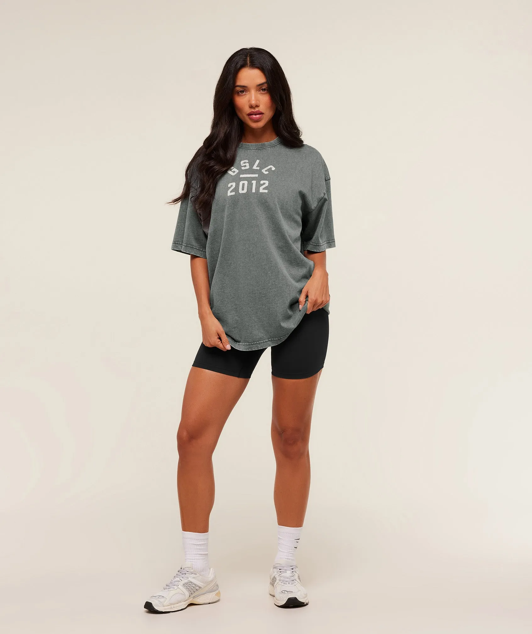 Gymshark Gymshark Lifting Club 2012 Graphic Short Sleeve T-Shirt - Slate Teal/Wash sold by Gymshark product image thumbnail 4