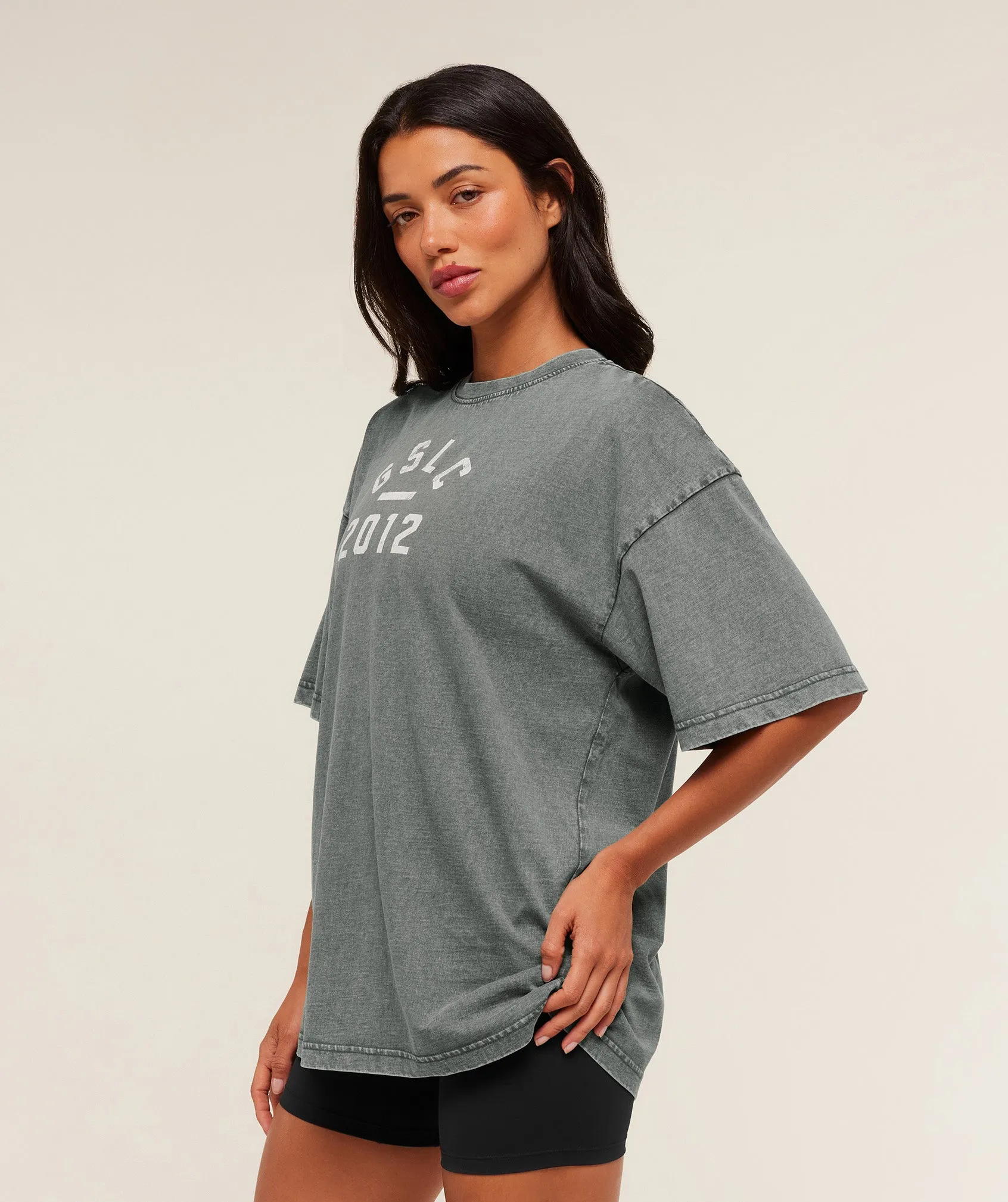 Gymshark Gymshark Lifting Club 2012 Graphic Short Sleeve T-Shirt - Slate Teal/Wash sold by Gymshark product image thumbnail 3