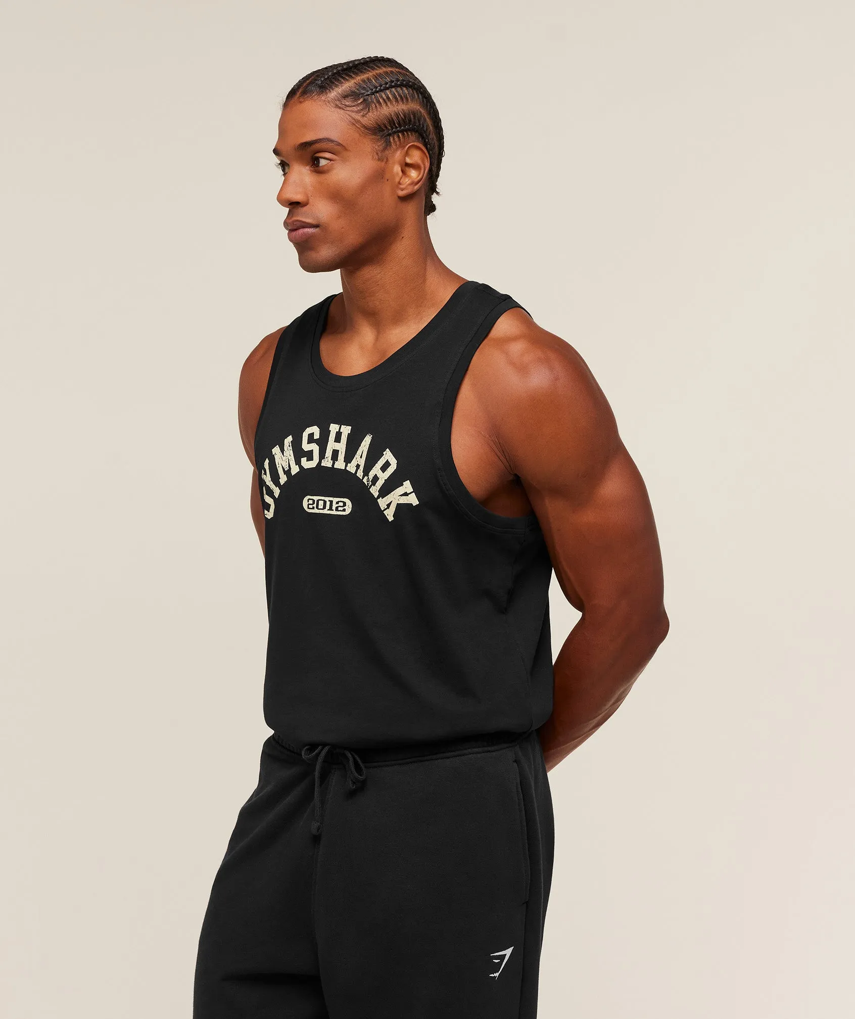 Gymshark 2012 Strength Tank - Black sold by Gymshark product image thumbnail 3