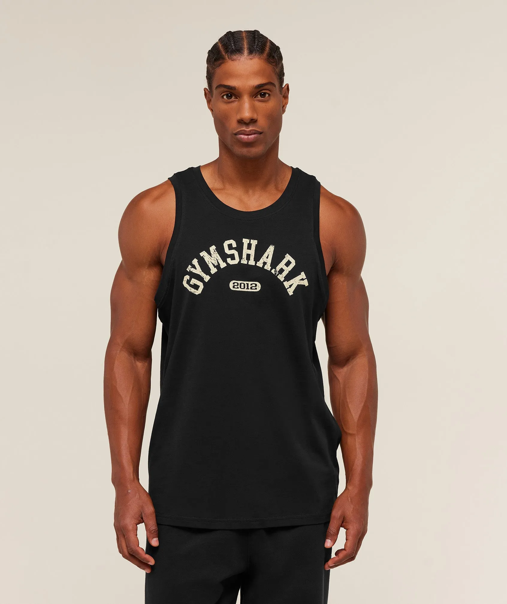 Gymshark 2012 Strength Tank - Black sold by Gymshark product image thumbnail 4