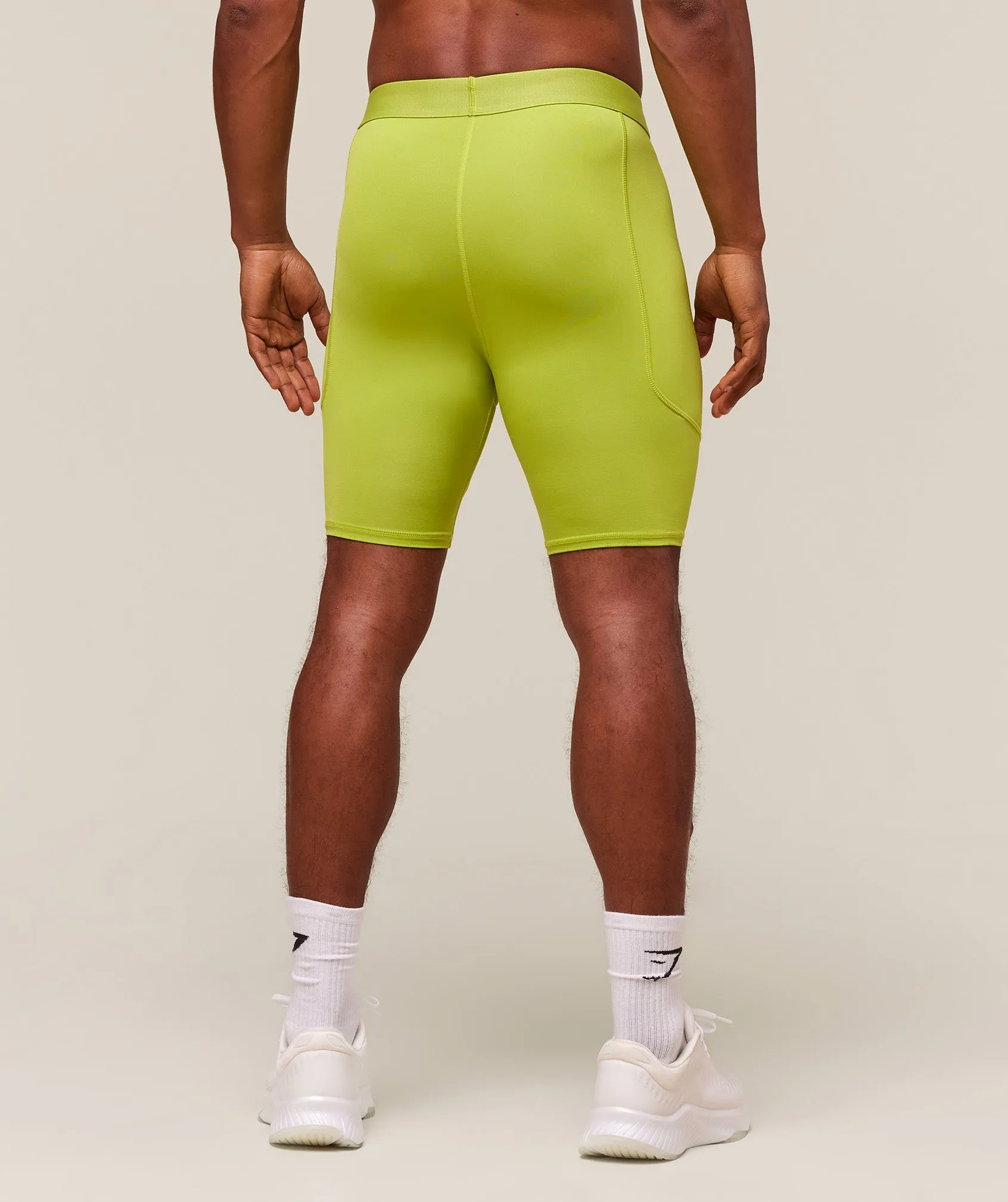 Gymshark Element Baselayer Half Tight - Zest Green sold by Gymshark product image thumbnail 4