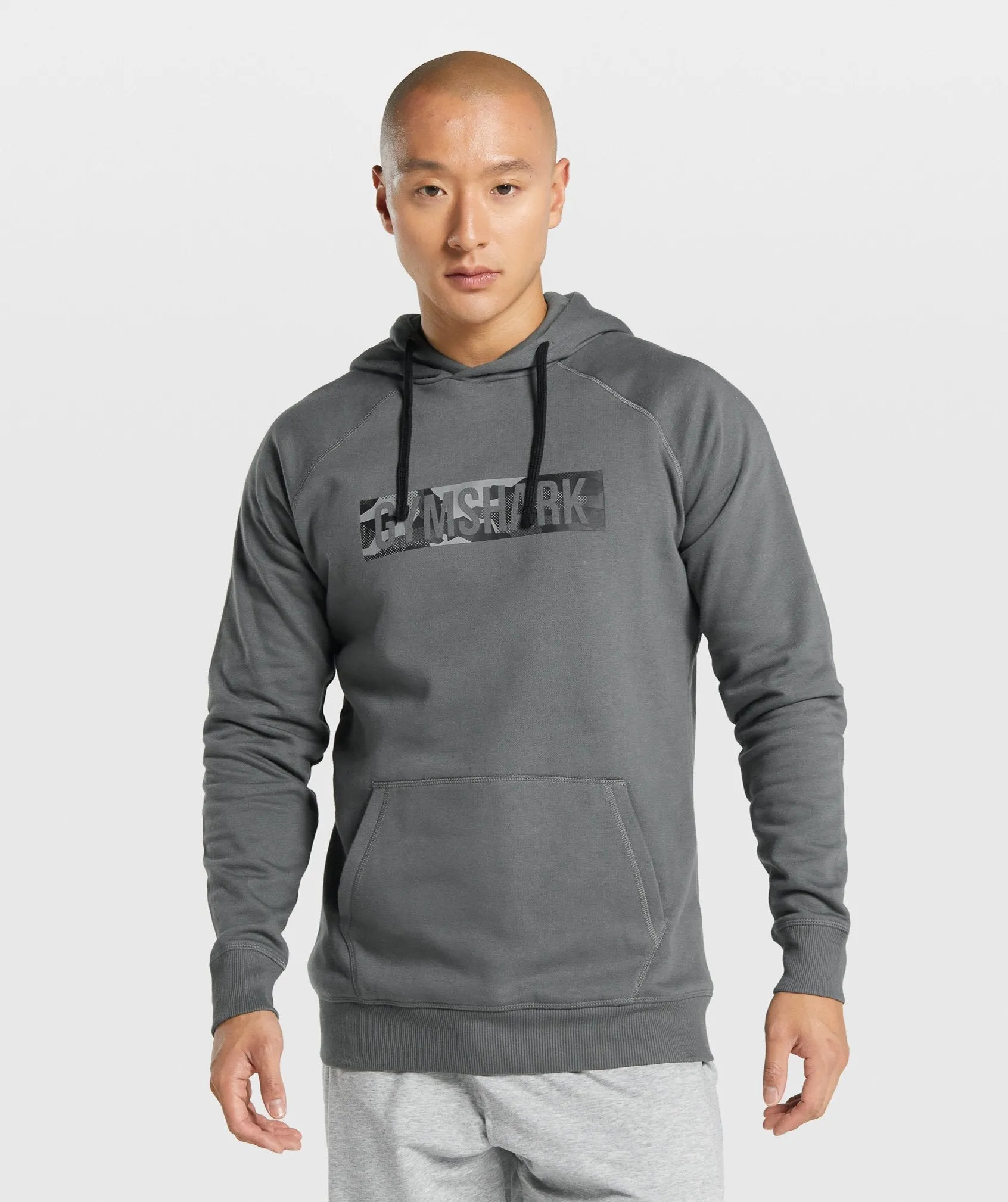 Gymshark Block Infill Hoodie - Charcoal sold by Gymshark