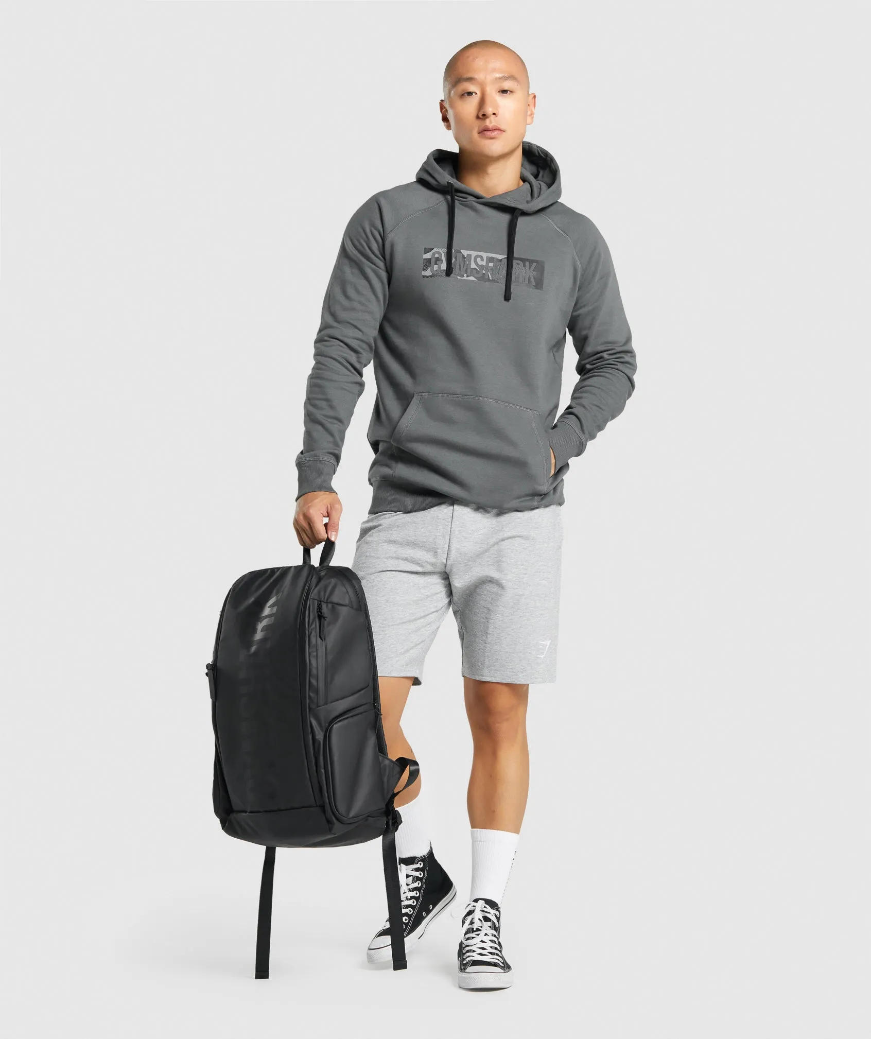 Gymshark Block Infill Hoodie - Charcoal sold by Gymshark product image thumbnail 4