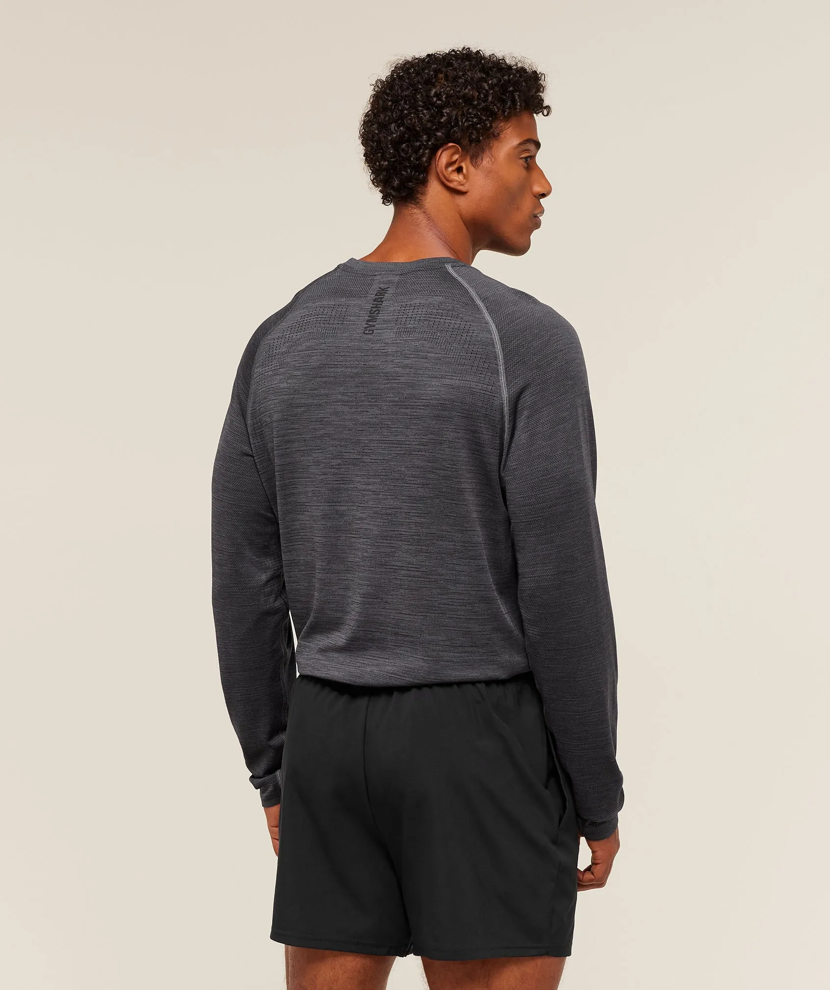 Gymshark Versatile Seamless Long Sleeve T-Shirt - Dark Grey/Black sold by Gymshark product image thumbnail 2
